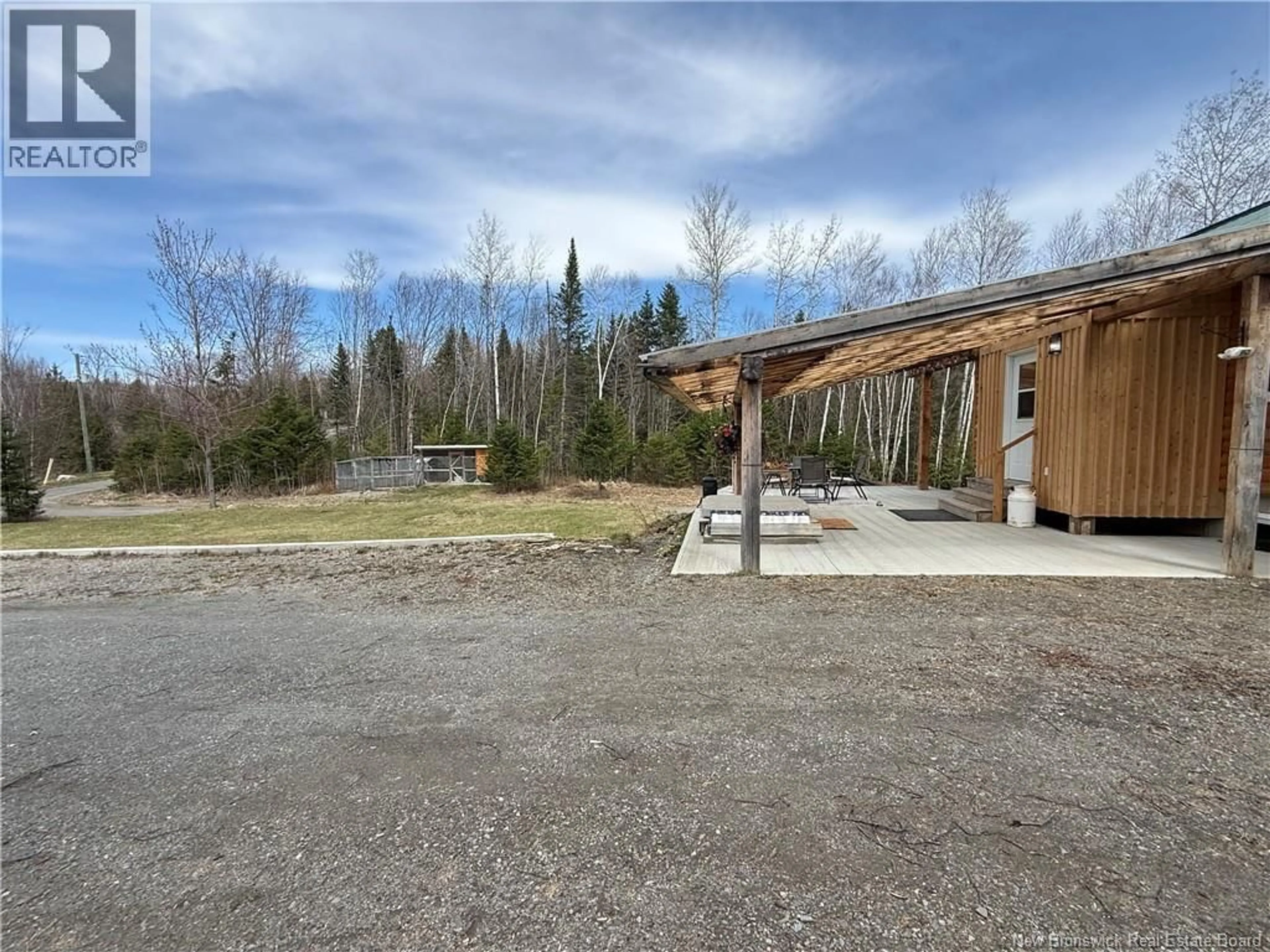A pic from outside/outdoor area/front of a property/back of a property/a pic from drone, mountain view for 15833 ROUTE 105, Drummond New Brunswick E3Y2E8