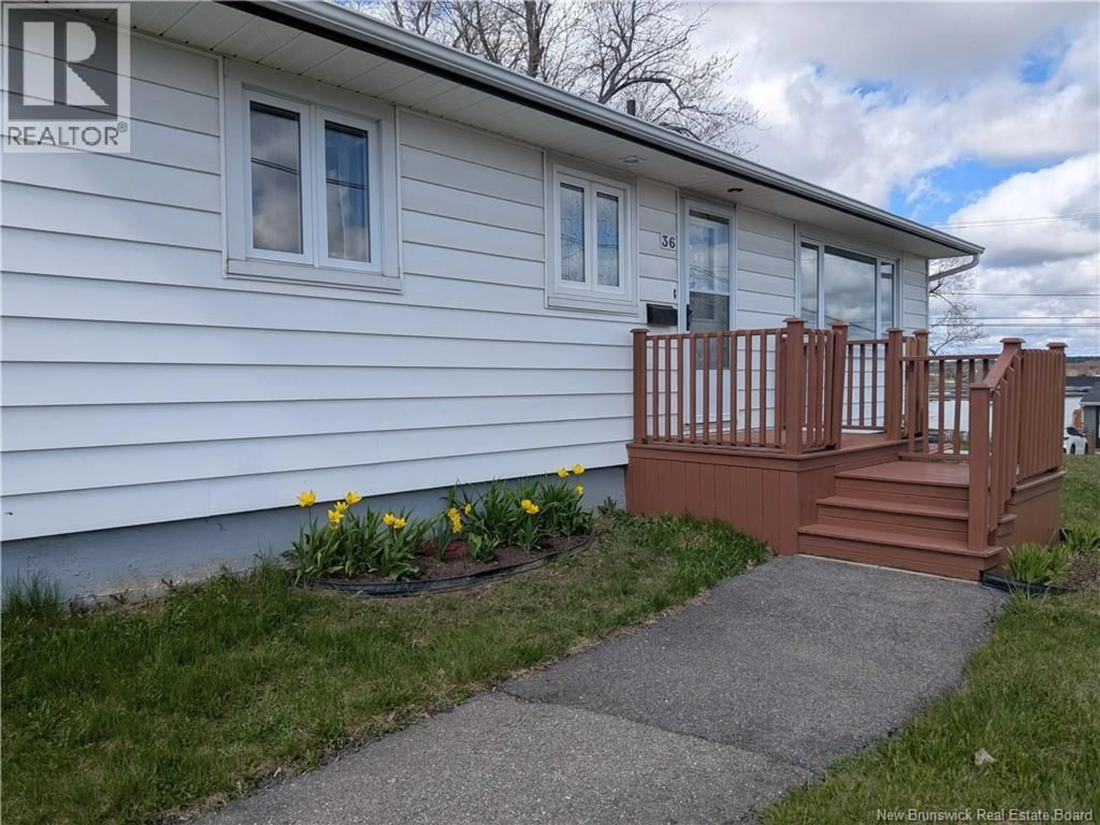 Home with vinyl exterior material, street for 36 JOHNSON STREET, Miramichi New Brunswick E1N2W2