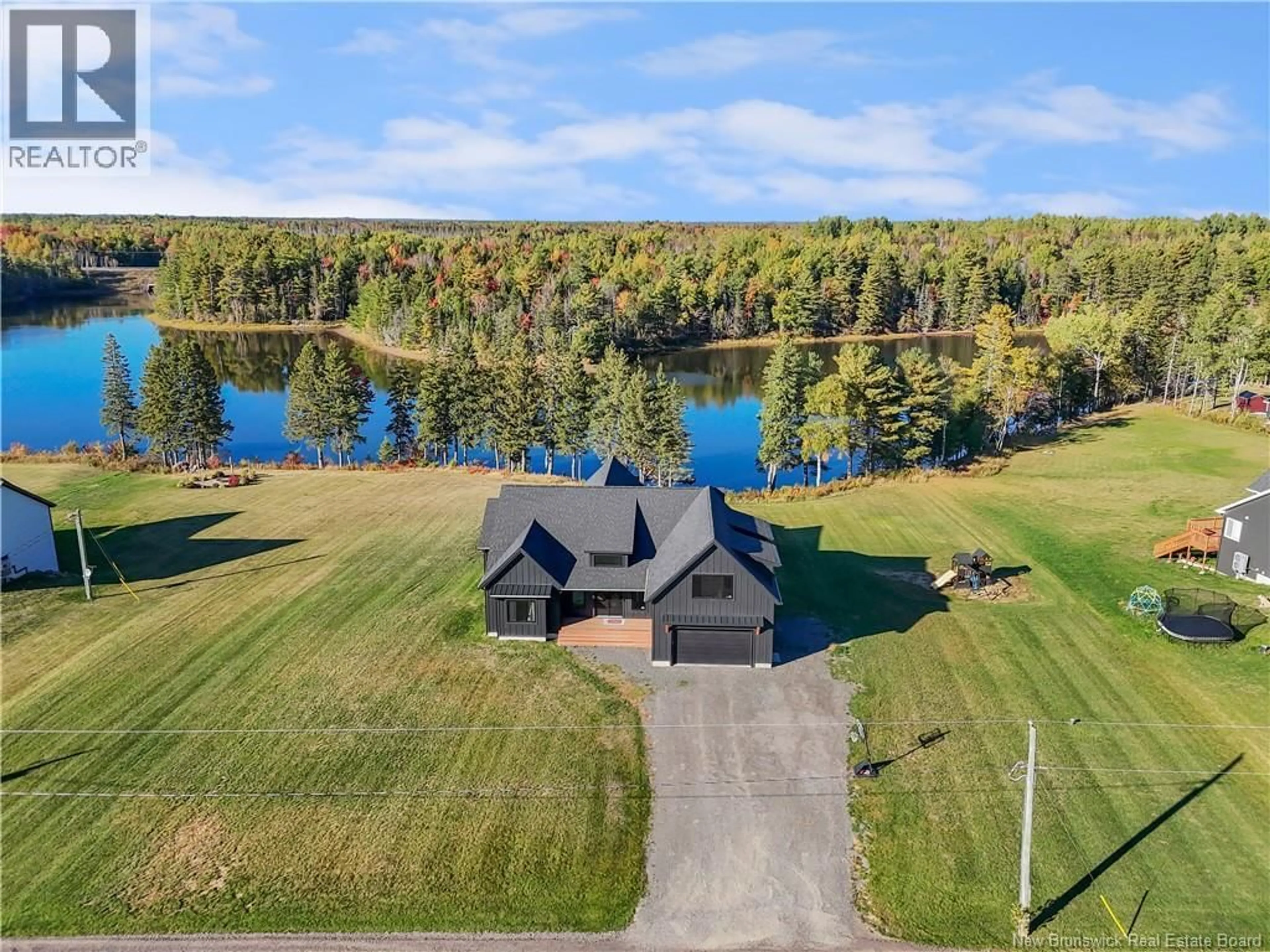 A pic from outside/outdoor area/front of a property/back of a property/a pic from drone, water/lake/river/ocean view for 227 HICKEY ROAD, Upper Rexton New Brunswick E4W3A2
