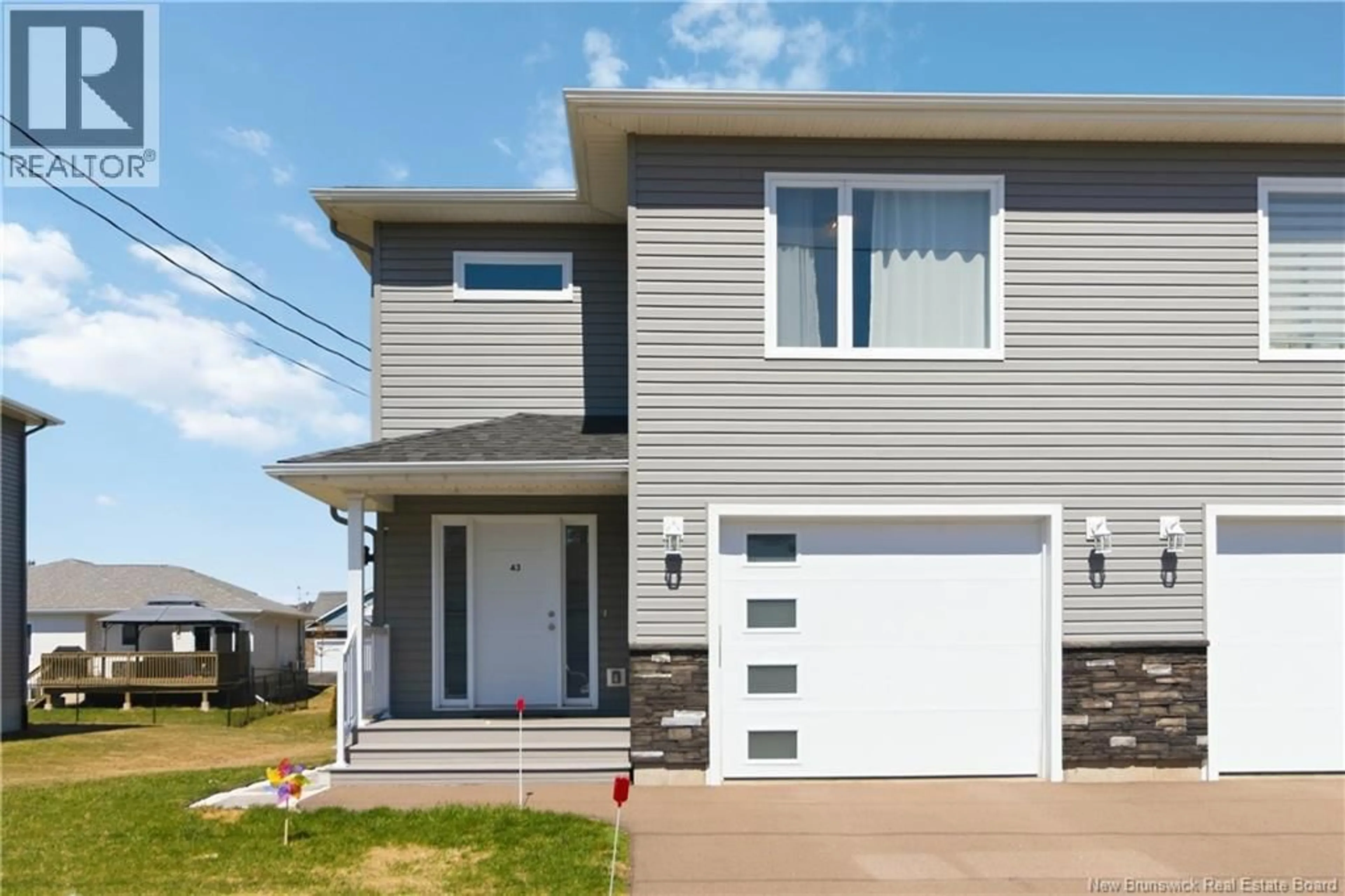 Home with vinyl exterior material, street for 43 WAKEFIELD STREET, Moncton New Brunswick E1G6A7