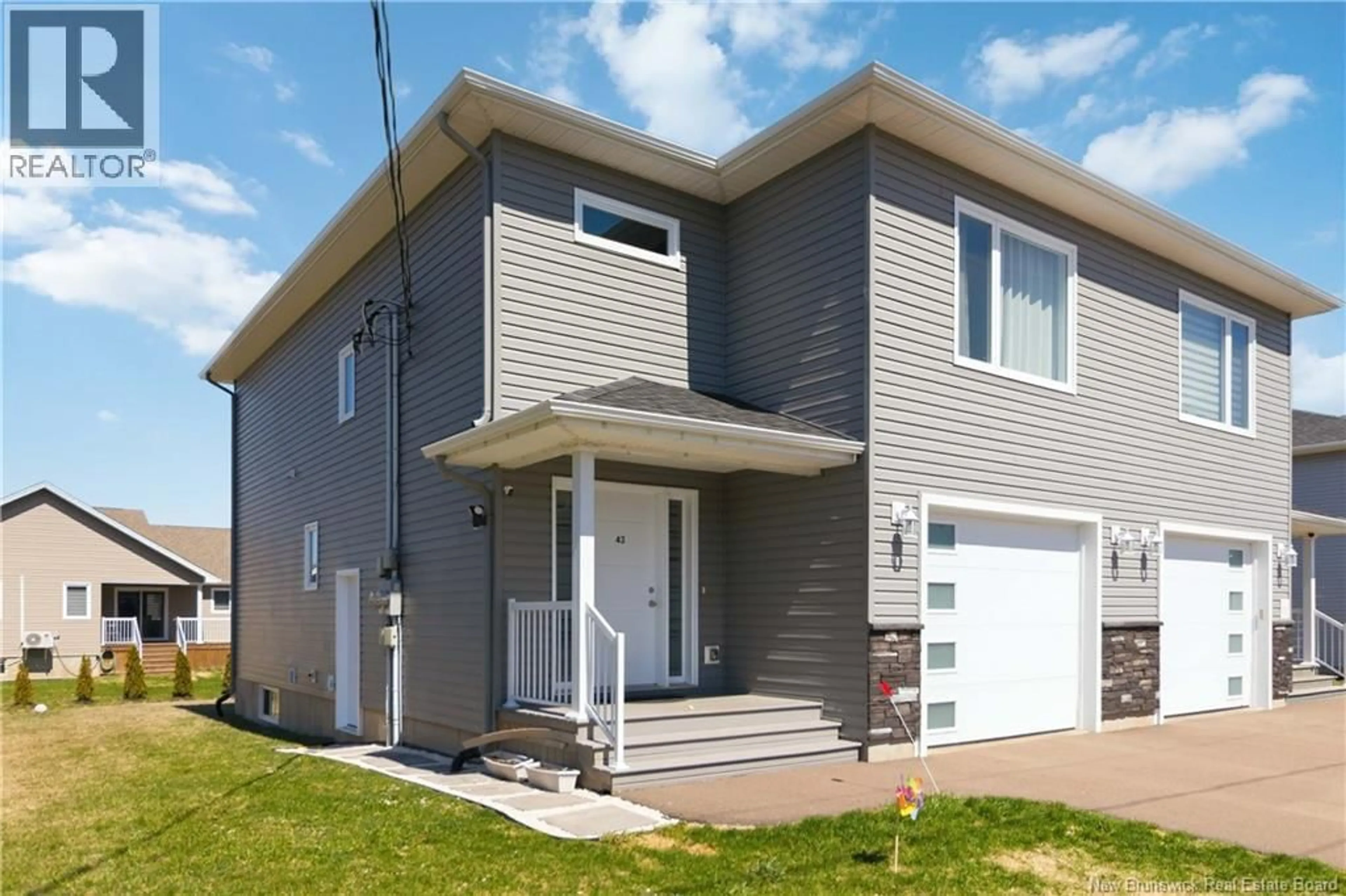 Home with vinyl exterior material, street for 43 WAKEFIELD STREET, Moncton New Brunswick E1G6A7