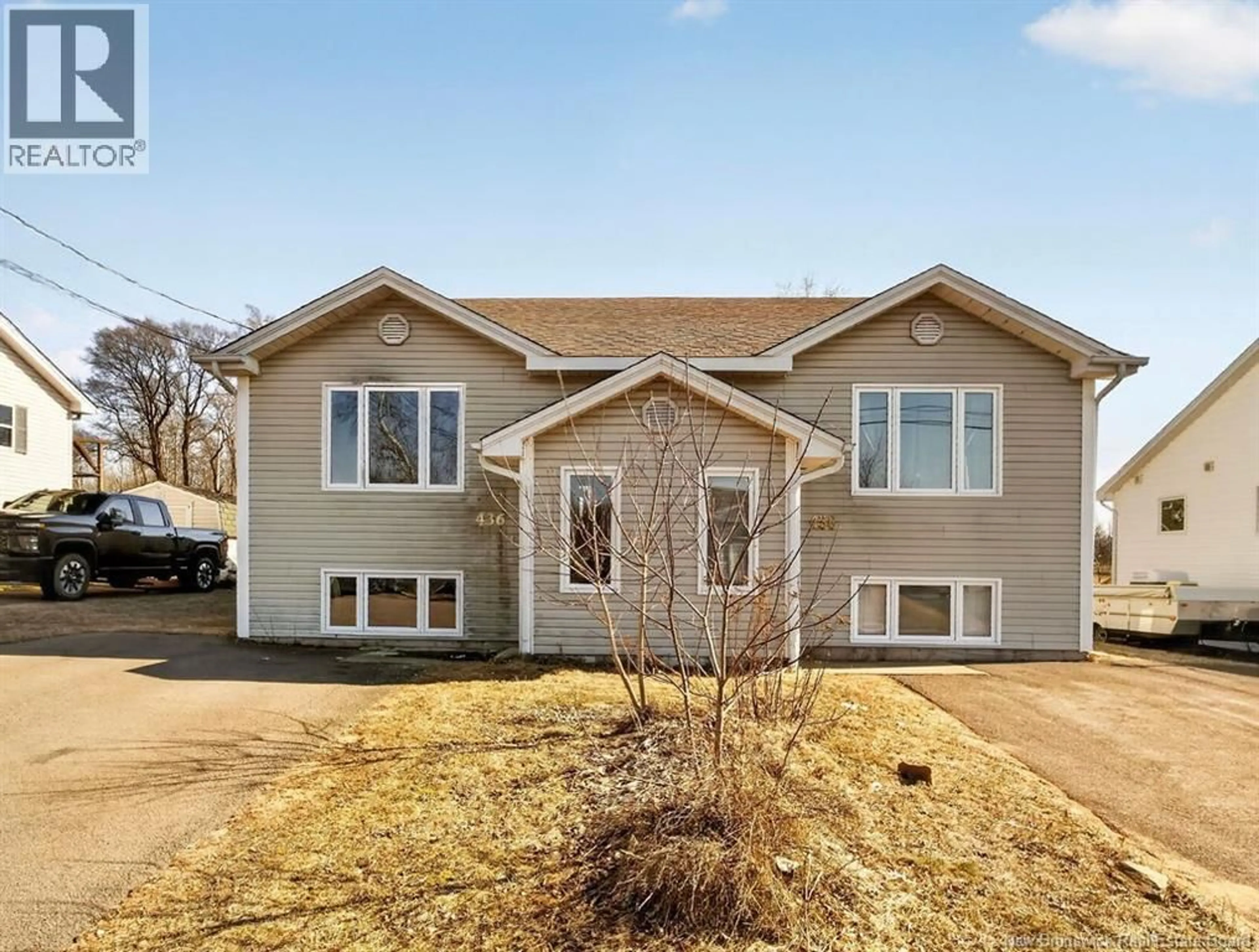 Home with vinyl exterior material, street for 436-438 LOUIS STREET, Dieppe New Brunswick E1A6X7