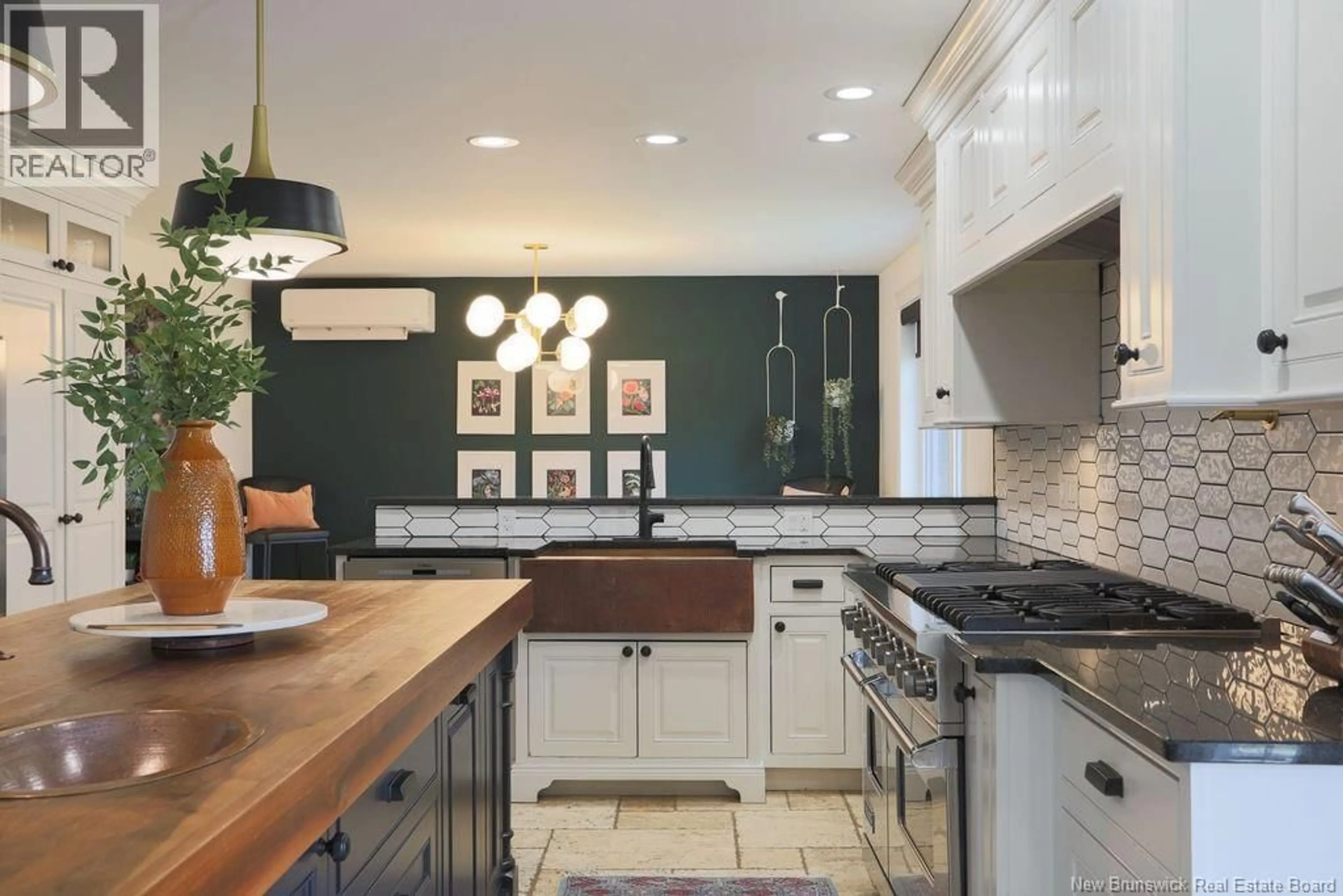 Contemporary kitchen, ceramic/tile floor for 9 HILLCREST DRIVE, Rothesay New Brunswick E2E5P6