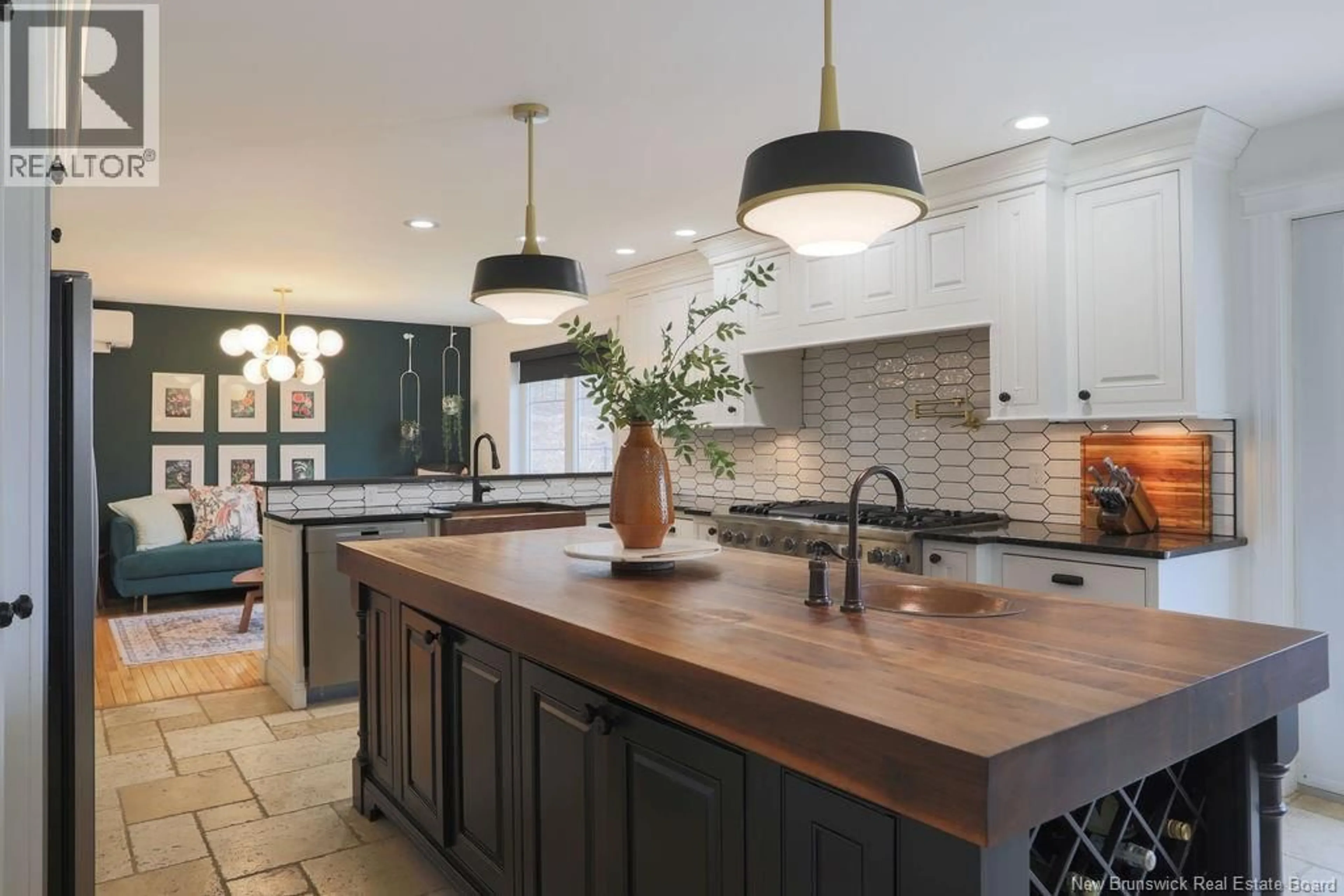 Contemporary kitchen, ceramic/tile floor for 9 HILLCREST DRIVE, Rothesay New Brunswick E2E5P6