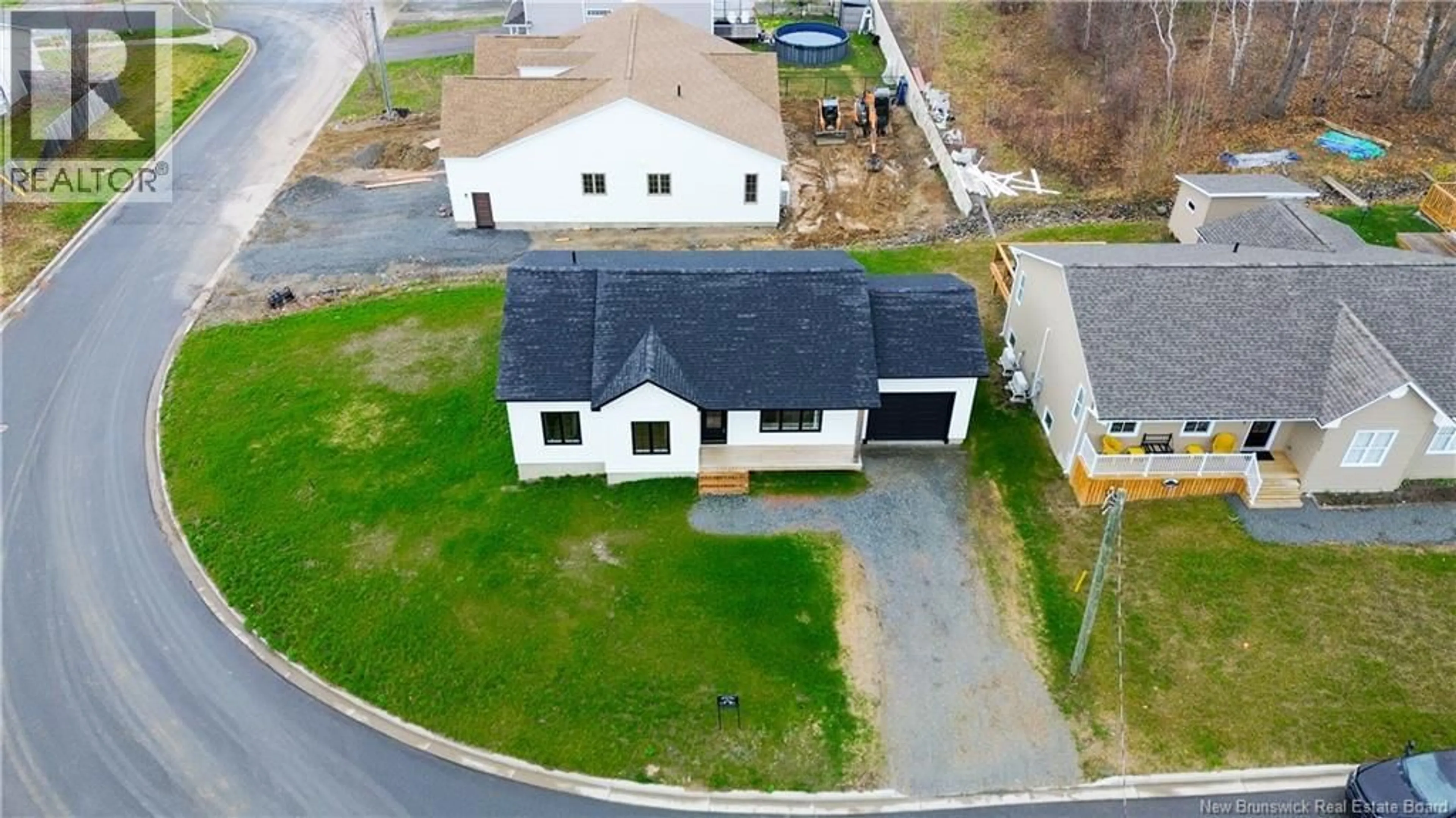 A pic from outside/outdoor area/front of a property/back of a property/a pic from drone, building for 201 GILRIDGE DRIVE, Fredericton New Brunswick E3G9W7