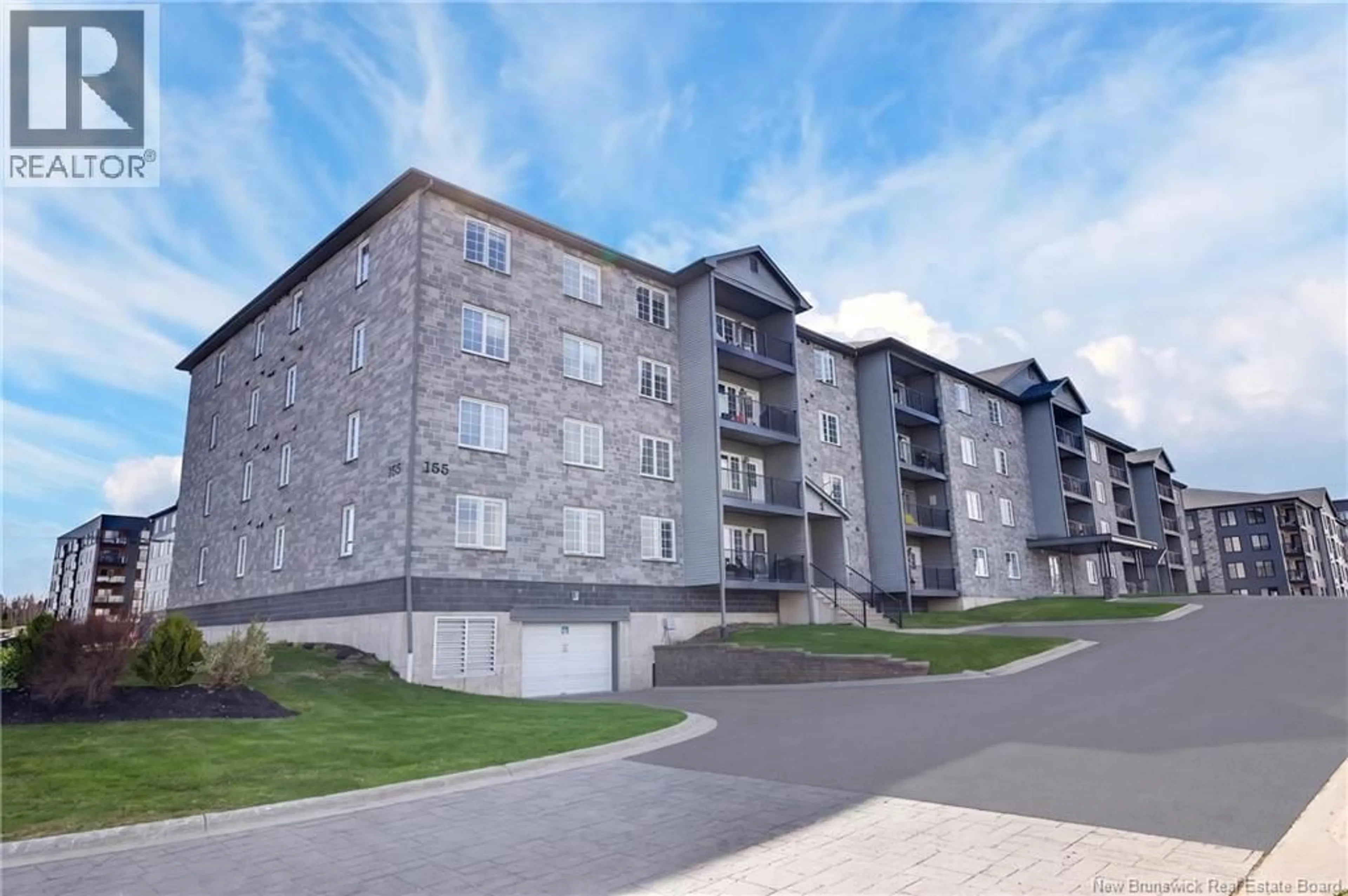 A pic from outside/outdoor area/front of a property/back of a property/a pic from drone, building for 214 - 155 LIAN STREET, Fredericton New Brunswick E3C0L9