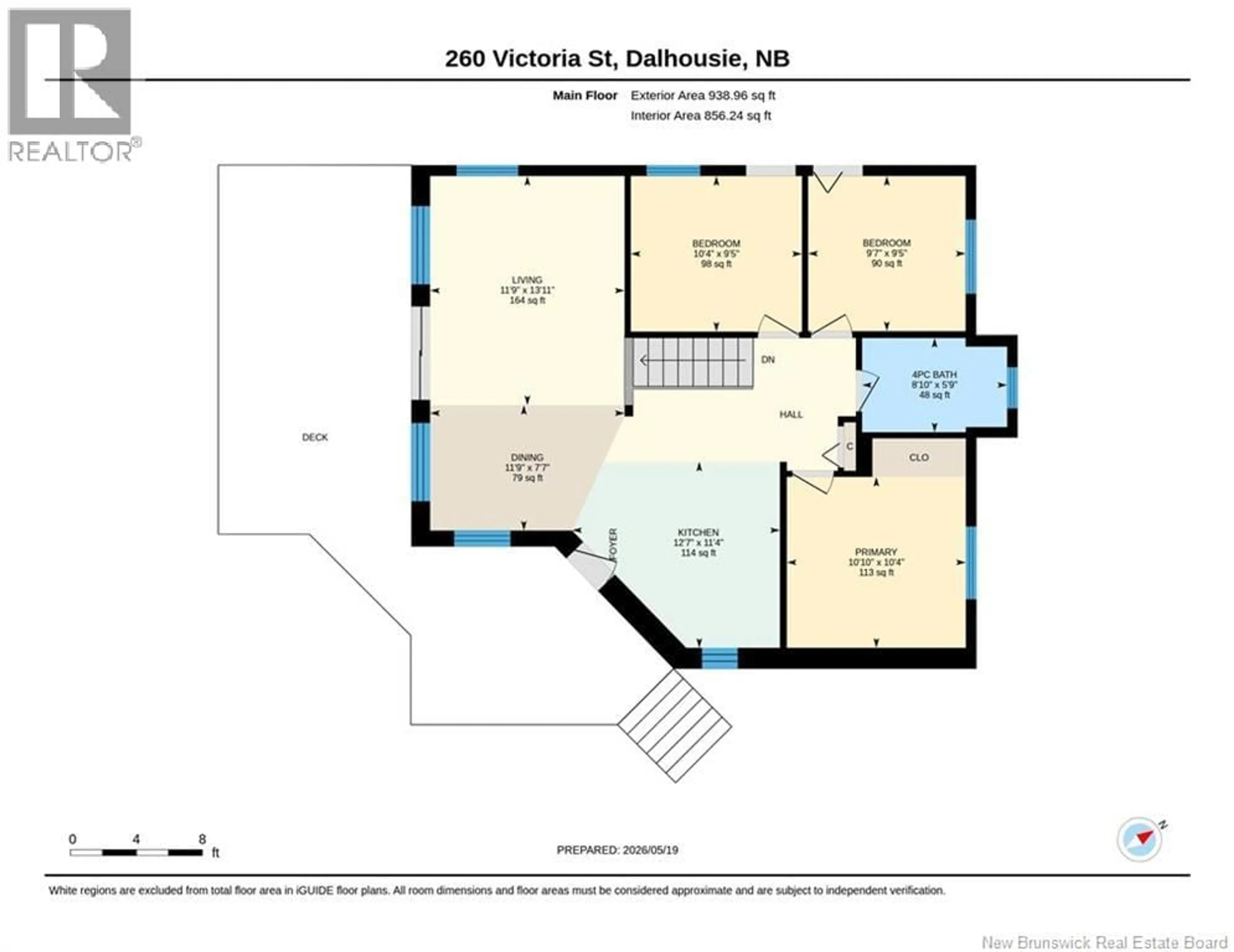 Floor plan for 260 VICTORIA STREET, Dalhousie New Brunswick E8C2R7