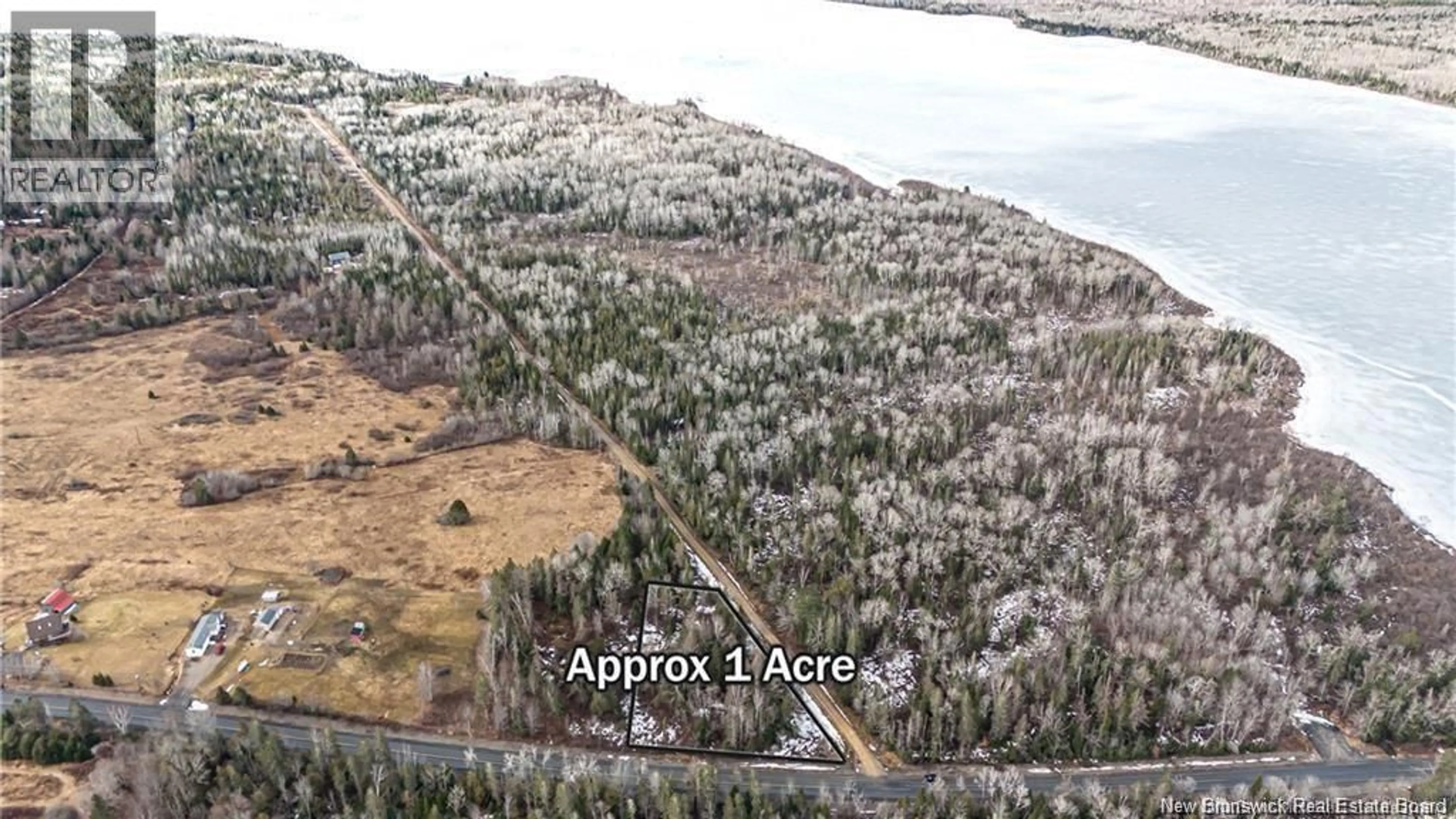 A pic from outside/outdoor area/front of a property/back of a property/a pic from drone, forest/trees view for Lot 1 ROUTE 616, Keswick Ridge New Brunswick E6L1T3