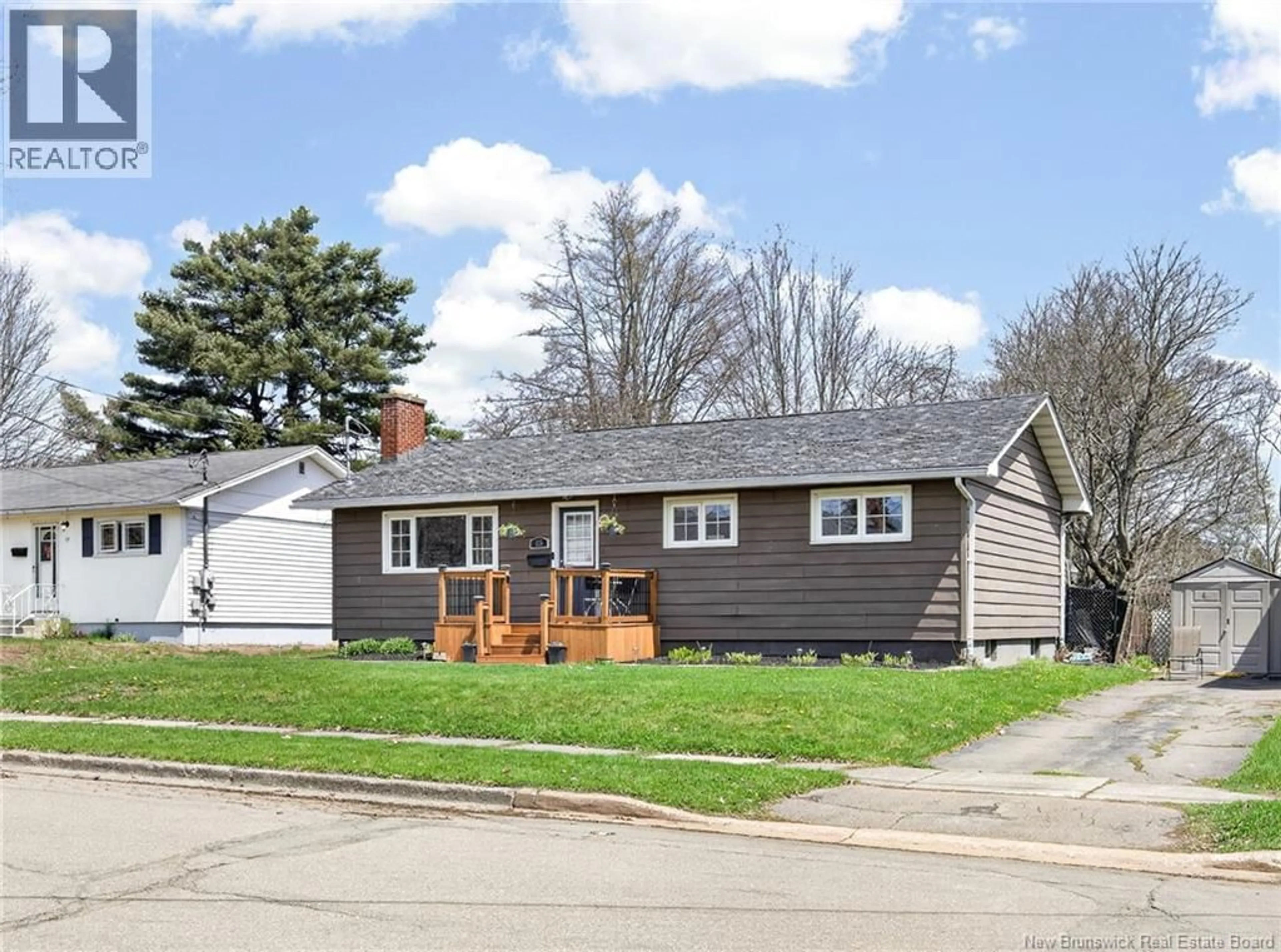 Home with vinyl exterior material, street for 15 BISSETT AVENUE, Moncton New Brunswick E1E2S8