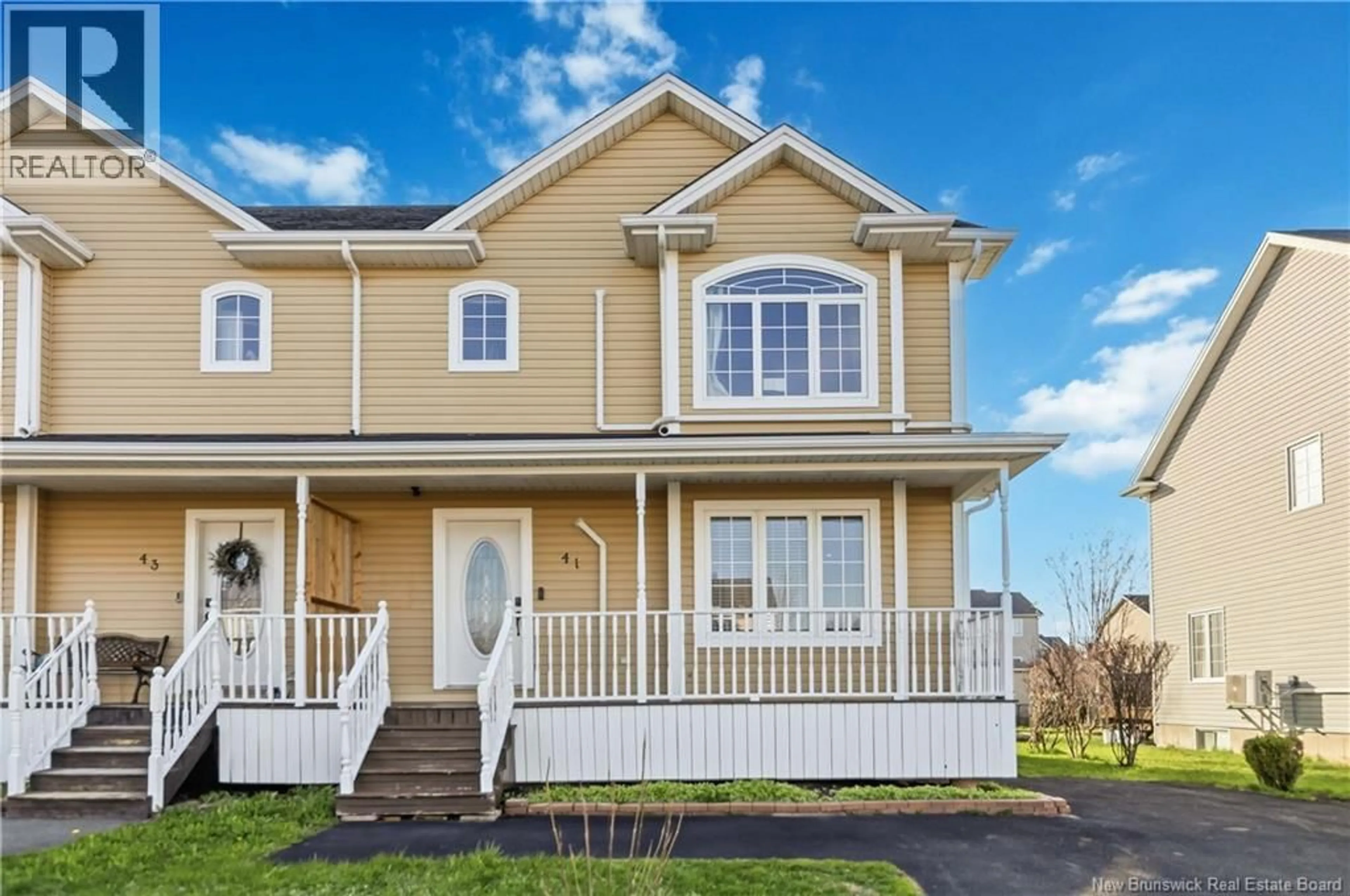 Home with vinyl exterior material, street for 41 CANDICE LANE, Moncton New Brunswick E1G0A6