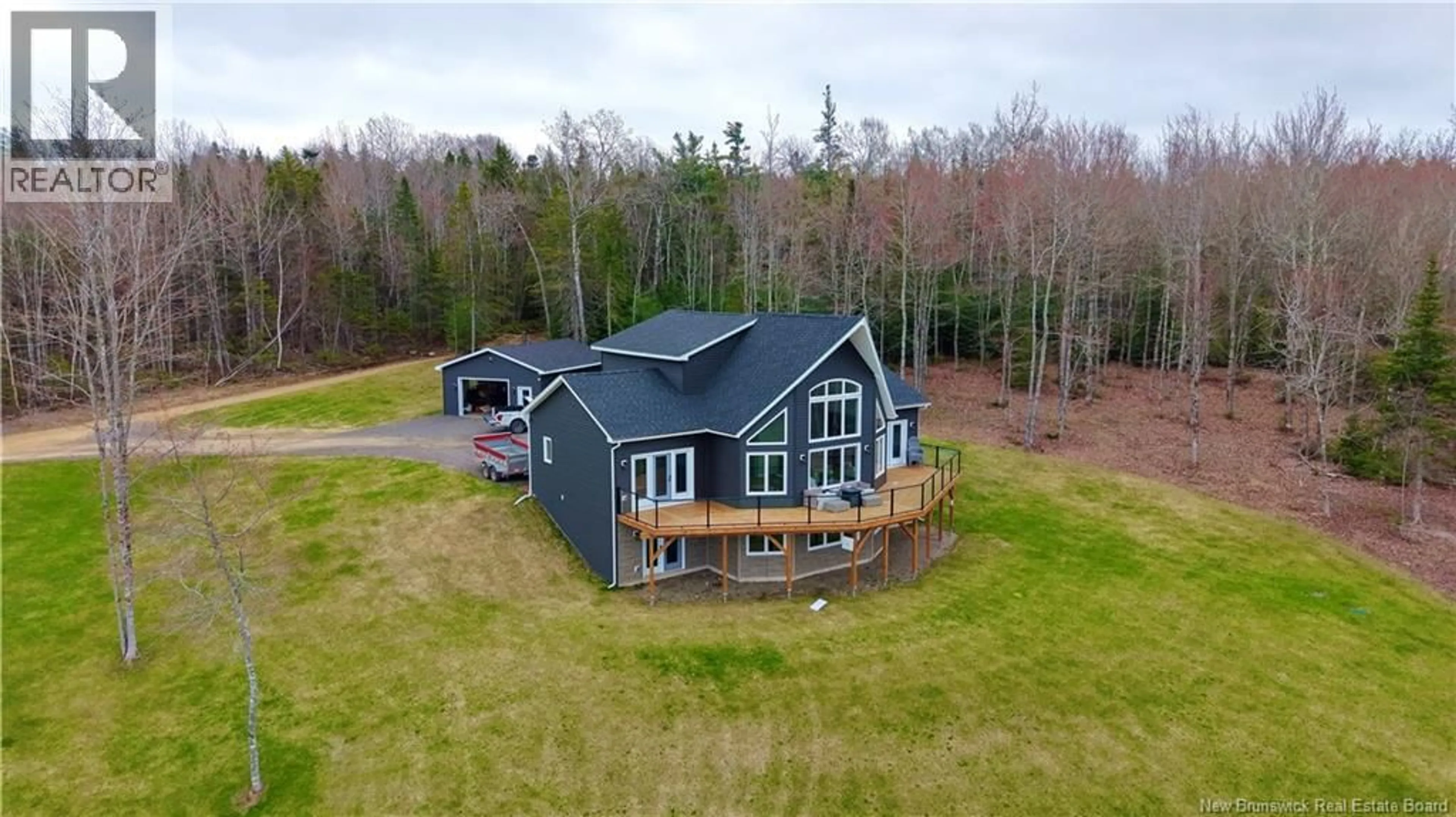 A pic from outside/outdoor area/front of a property/back of a property/a pic from drone, building for 16 OLD STAGE COACH ROAD, Anagance New Brunswick E4Z0J2