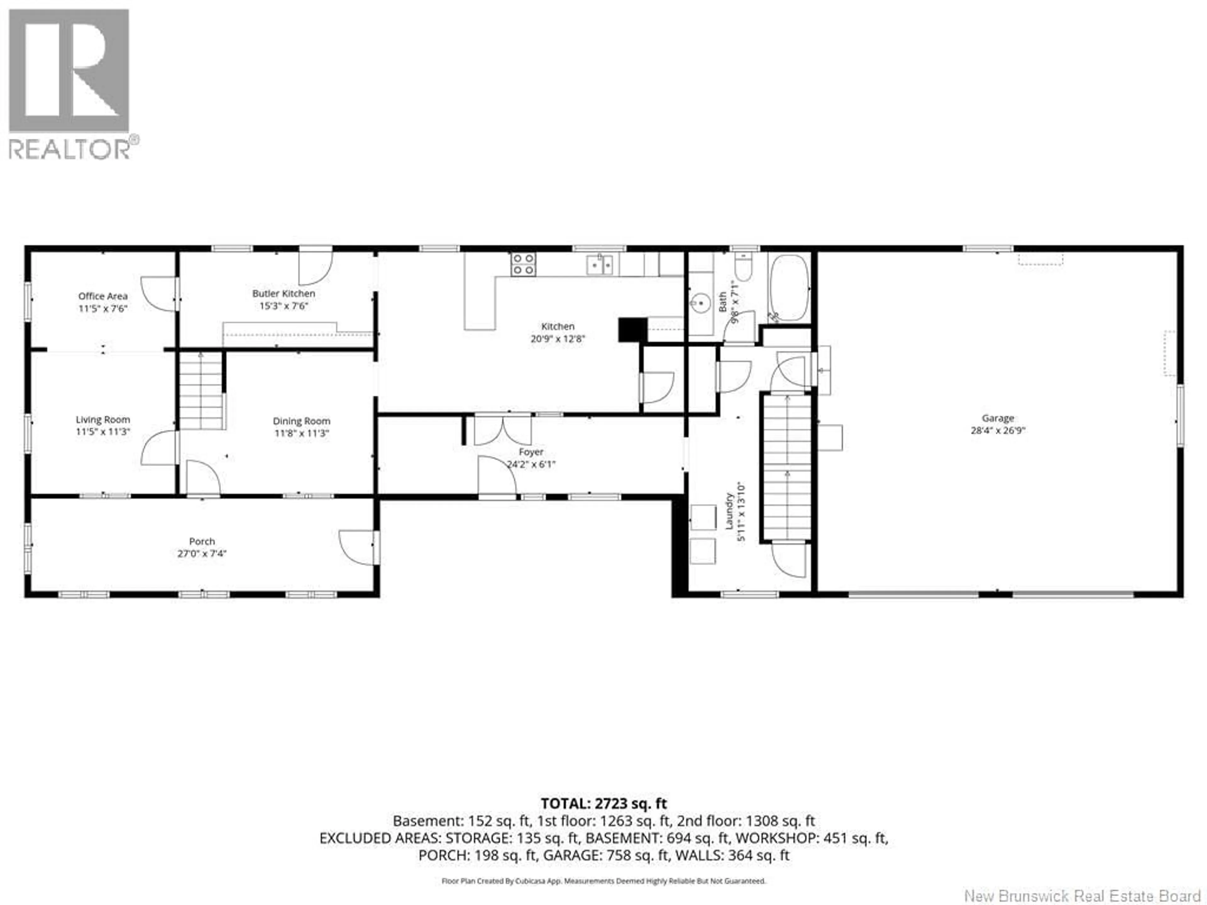 Floor plan for 57 PHILLIPS ROAD, Charters Settlement New Brunswick E3C1T7