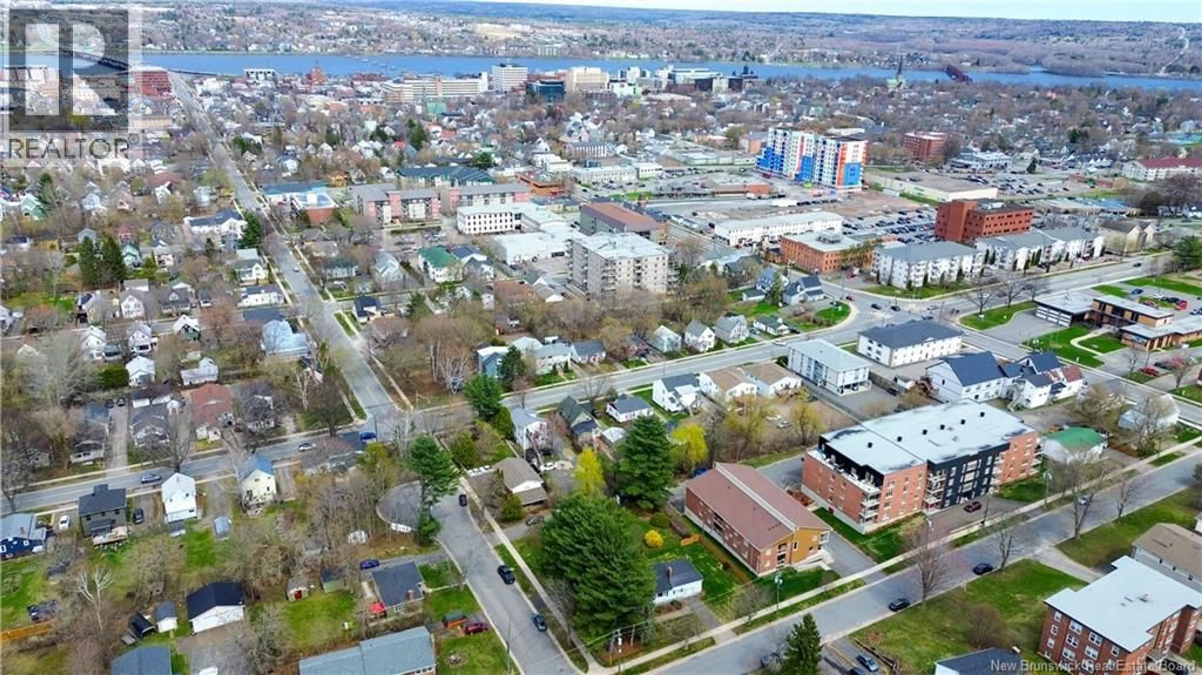 A pic from outside/outdoor area/front of a property/back of a property/a pic from drone, city buildings view from balcony for 532 CENTRAL COURT, Fredericton New Brunswick E3B3N2