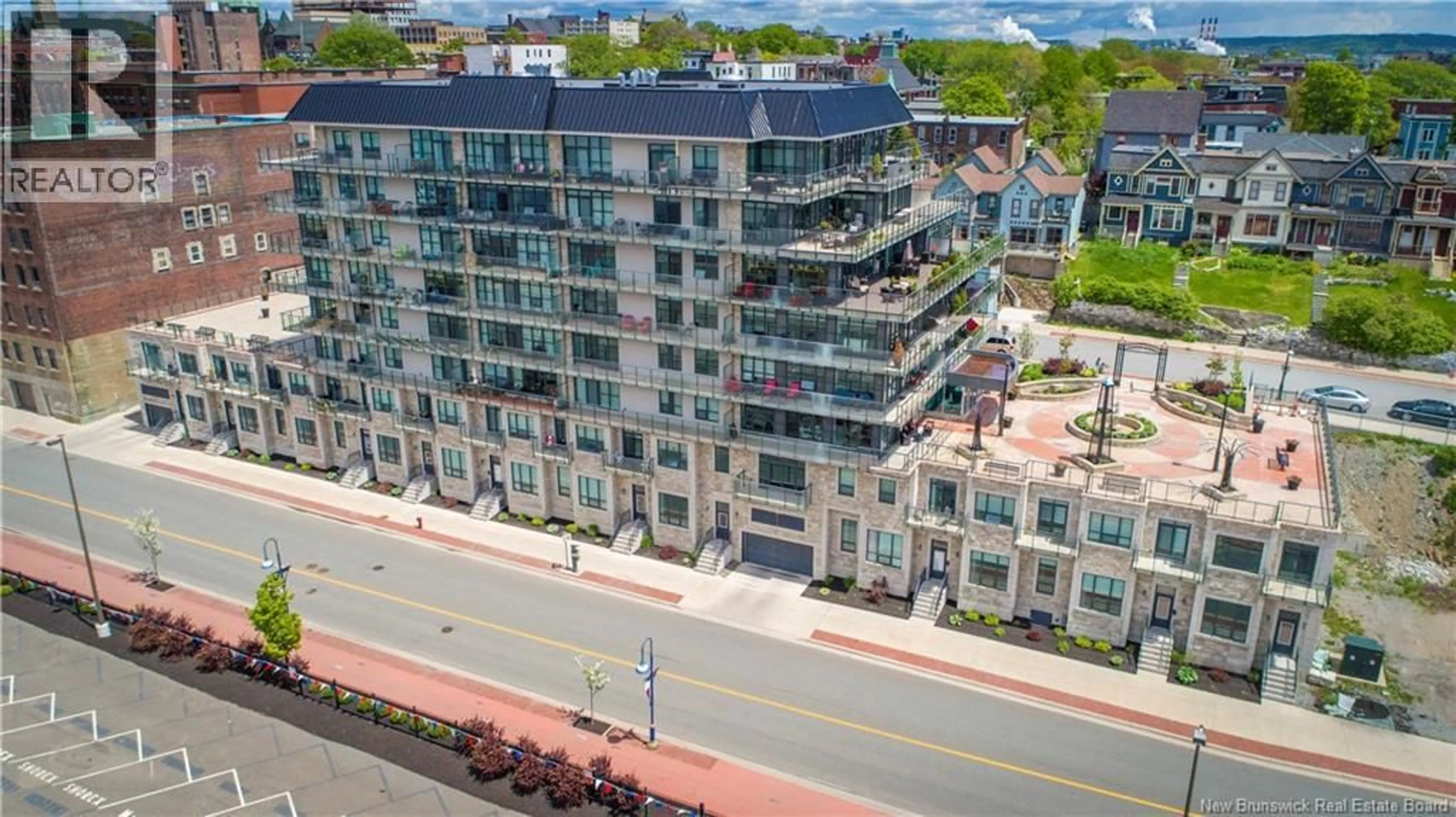 A pic from outside/outdoor area/front of a property/back of a property/a pic from drone, city buildings view from balcony for 205 - 243 PRINCE WILLIAM STREET, Saint John New Brunswick E2L0C6