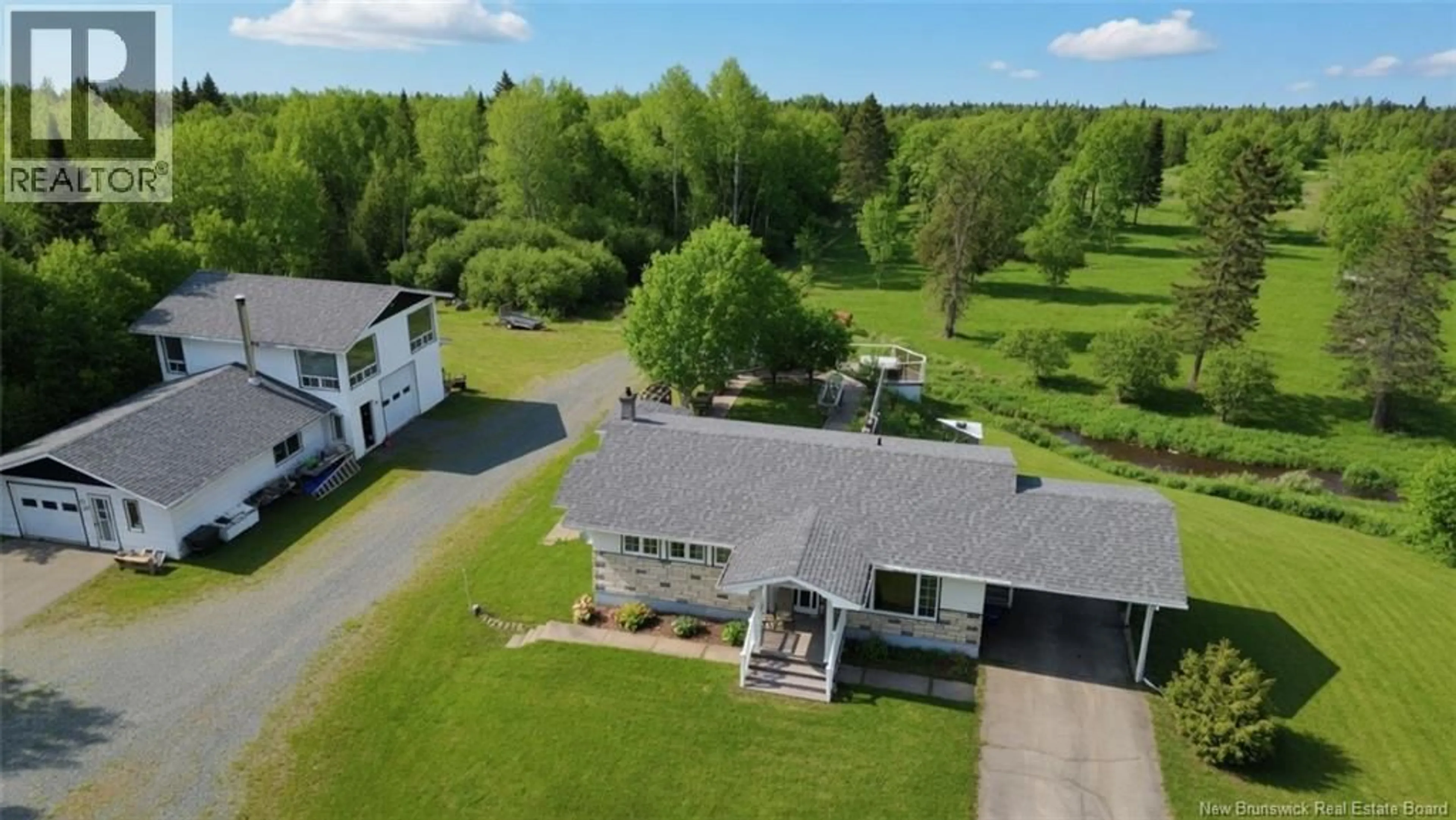 A pic from outside/outdoor area/front of a property/back of a property/a pic from drone, unknown for 2142 CHEMIN SORMANY, Sormany New Brunswick E8K2Y9