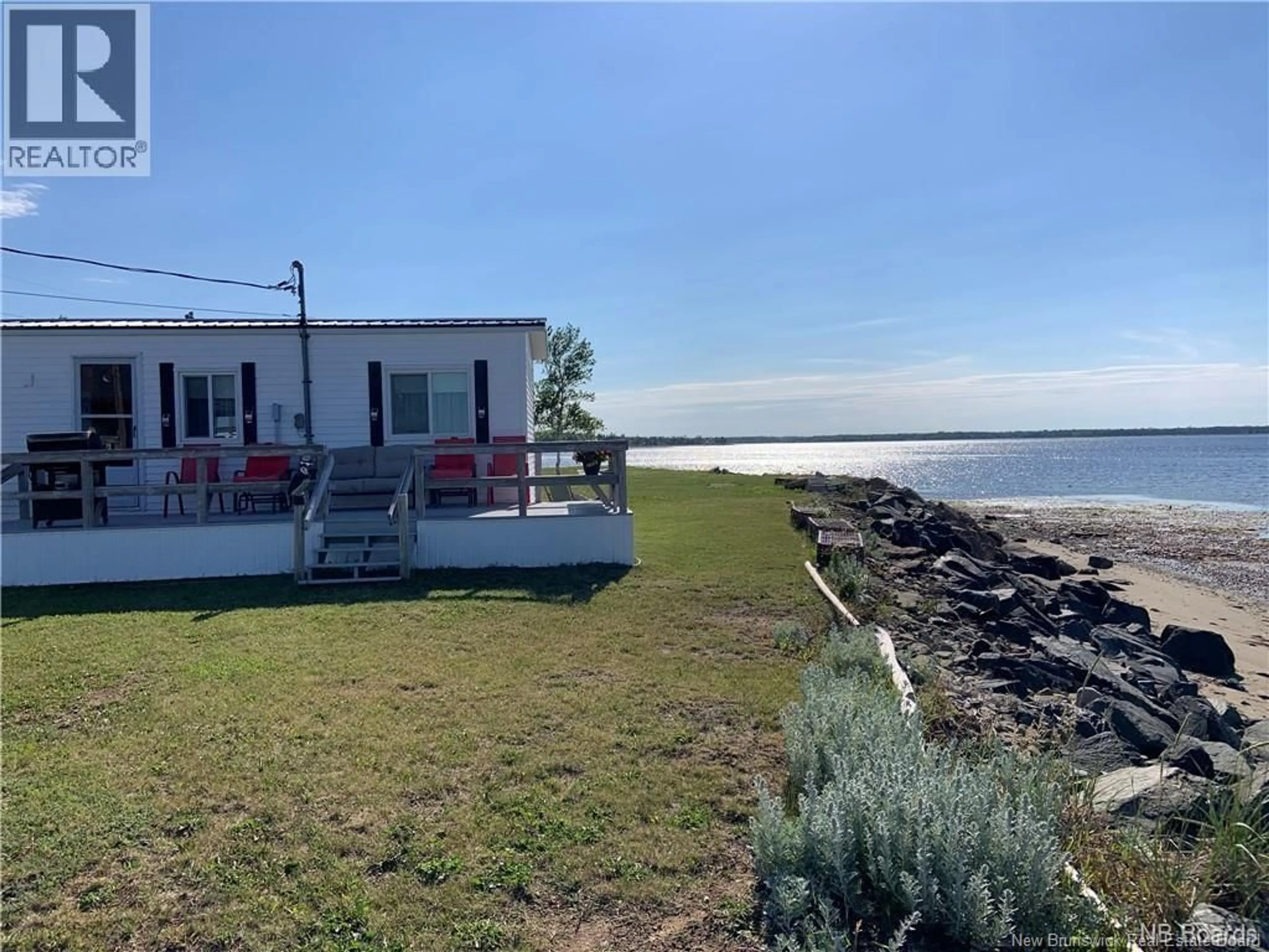 A pic from outside/outdoor area/front of a property/back of a property/a pic from drone, water/lake/river/ocean view for 86 WILLISTON BEACH ROAD, Bay Du Vin New Brunswick E1V5V1