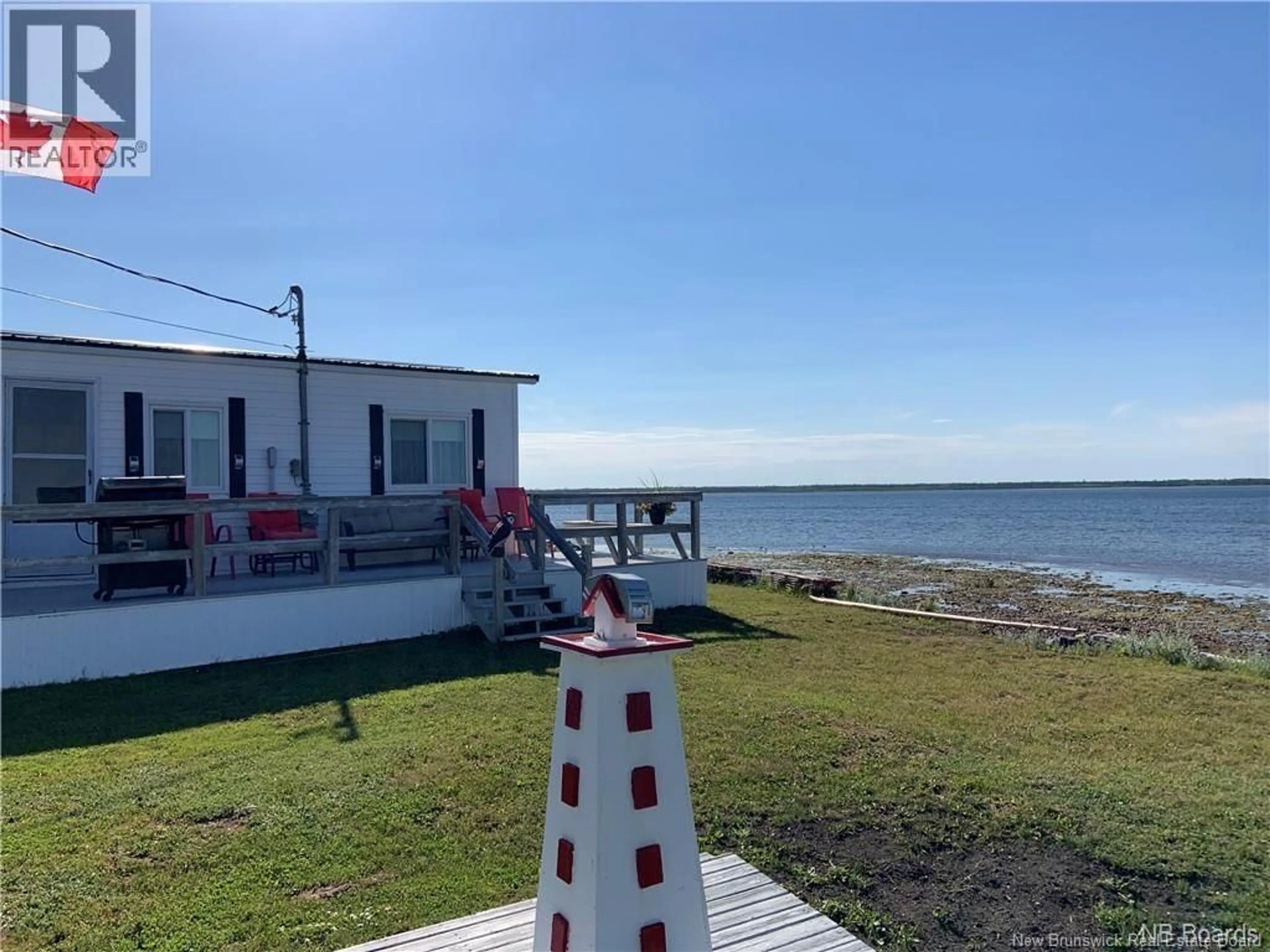 A pic from outside/outdoor area/front of a property/back of a property/a pic from drone, water/lake/river/ocean view for 86 WILLISTON BEACH ROAD, Bay Du Vin New Brunswick E1V5V1