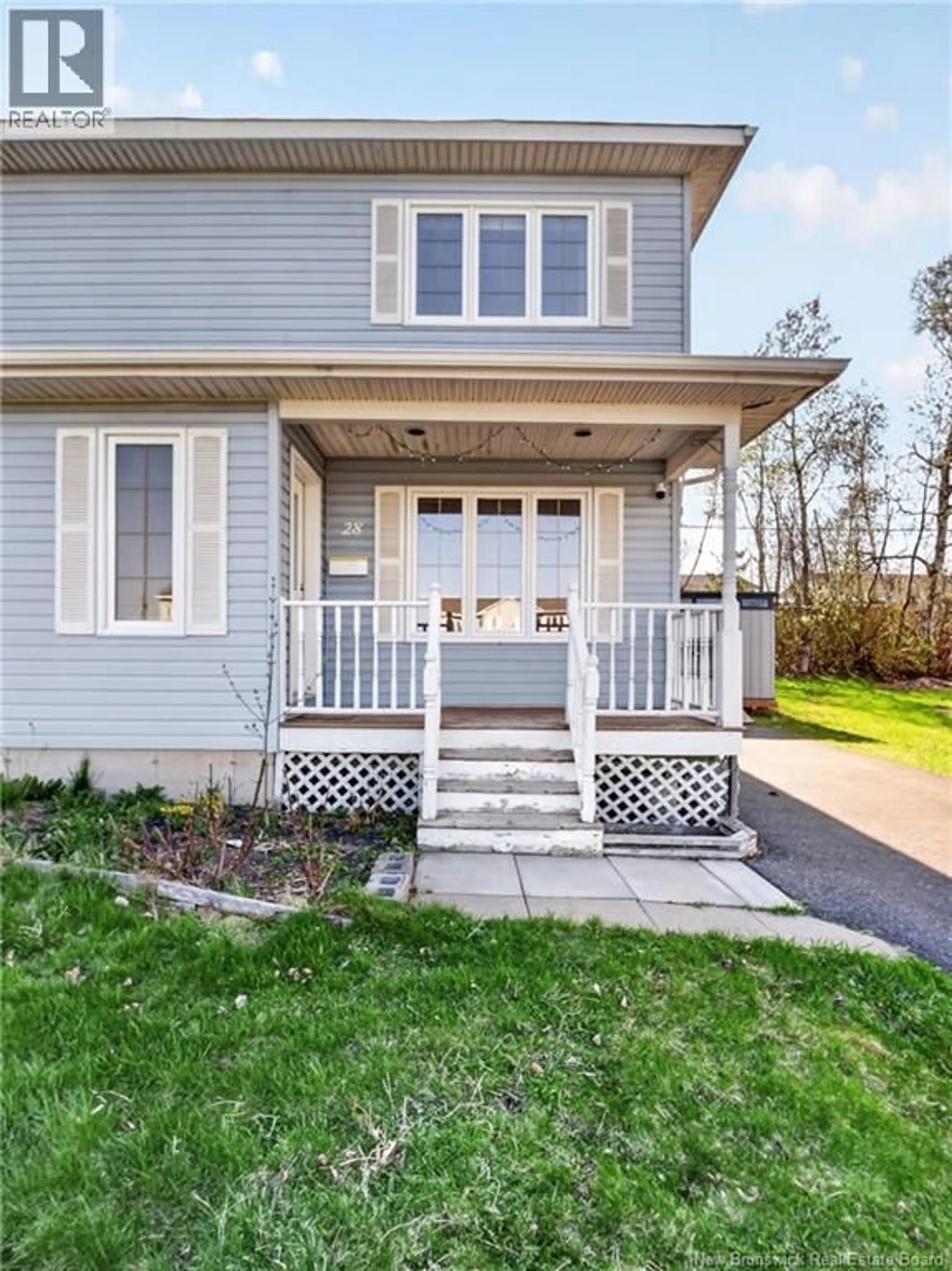 Home with vinyl exterior material, street for 28 BRUN COURT, Moncton New Brunswick E1C9X2