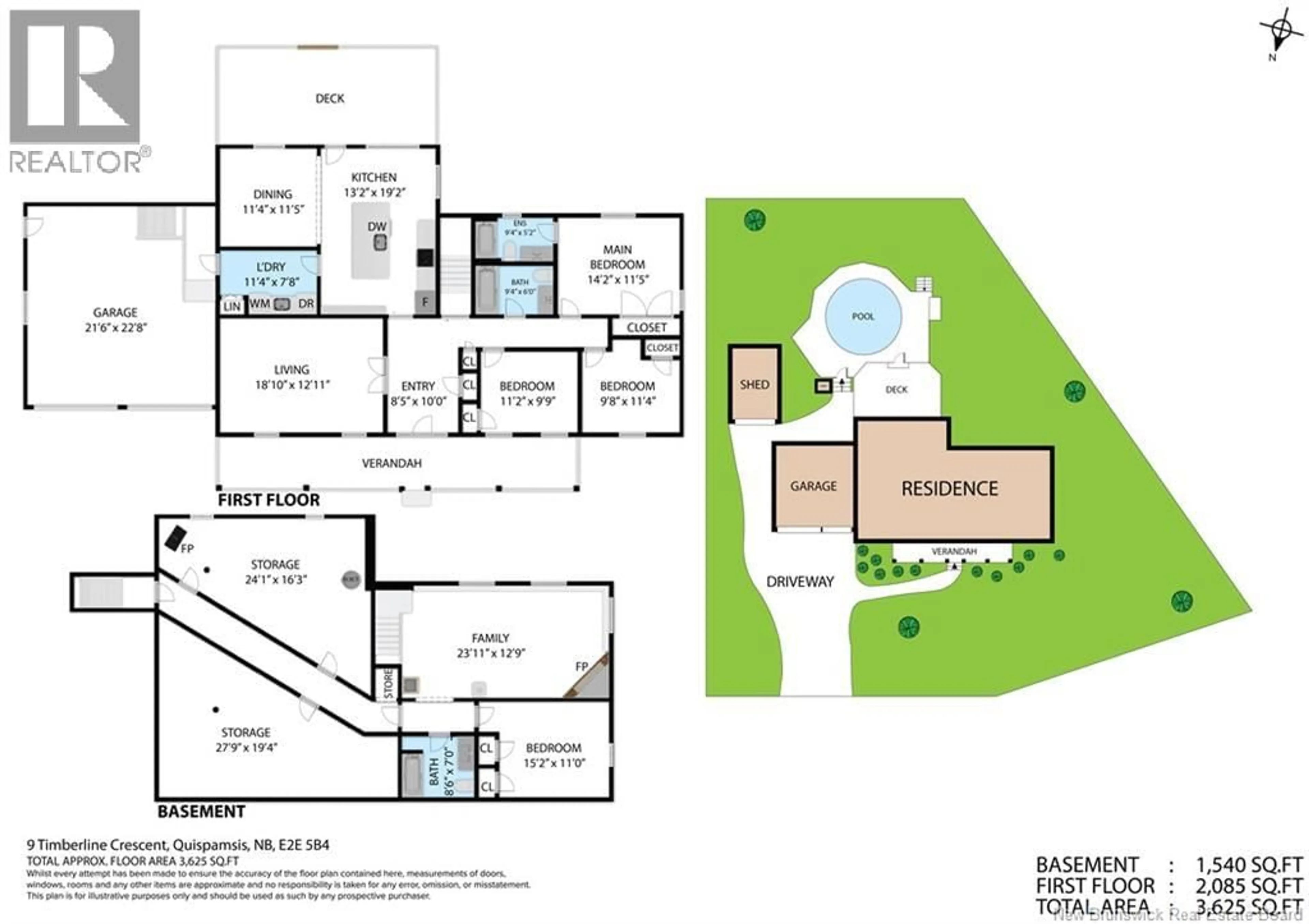 Floor plan for 9 TIMBERLINE CRESCENT, Quispamsis New Brunswick E2E5B4