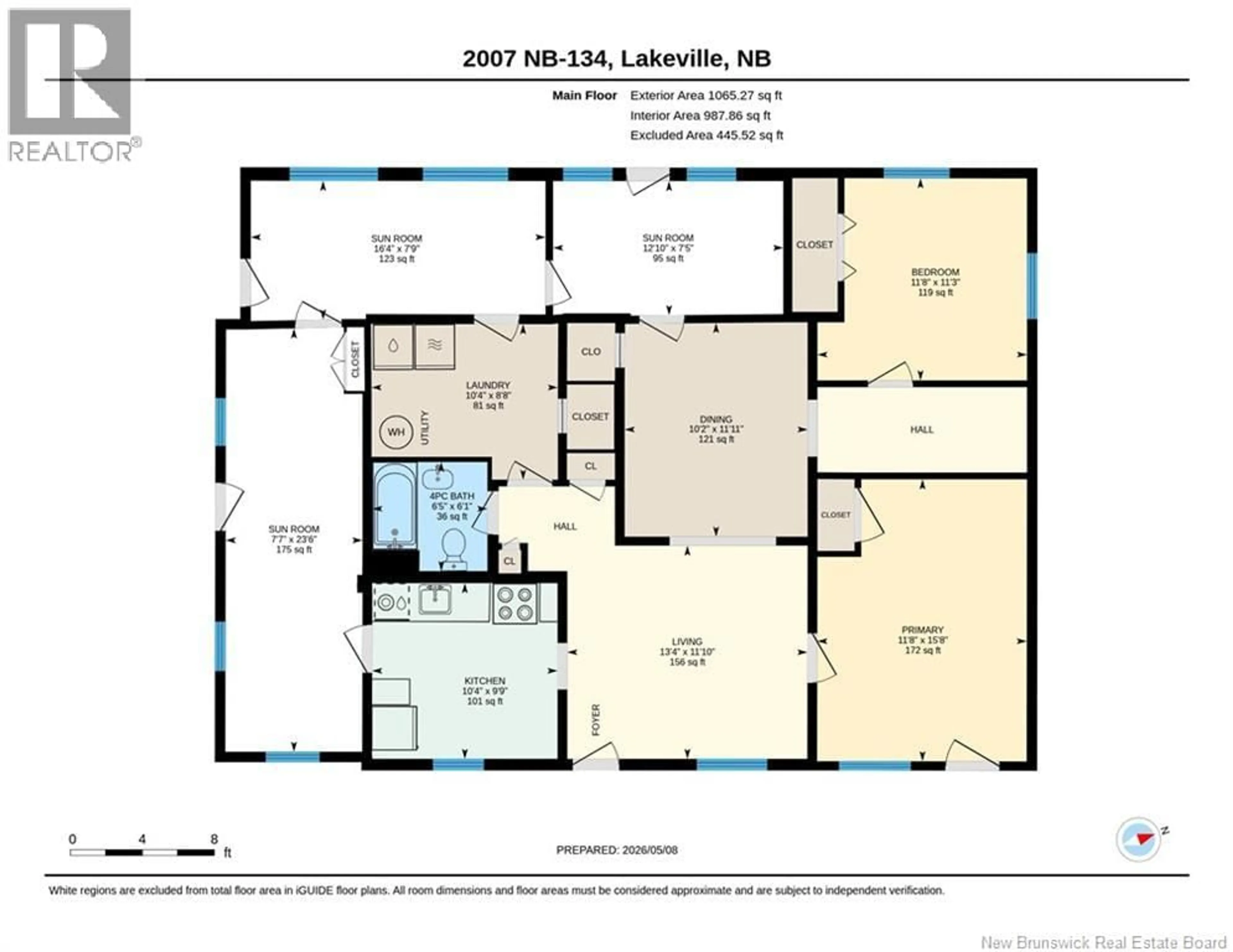 Floor plan for 2007 ROUTE 134, Lakeville New Brunswick E1H1A8
