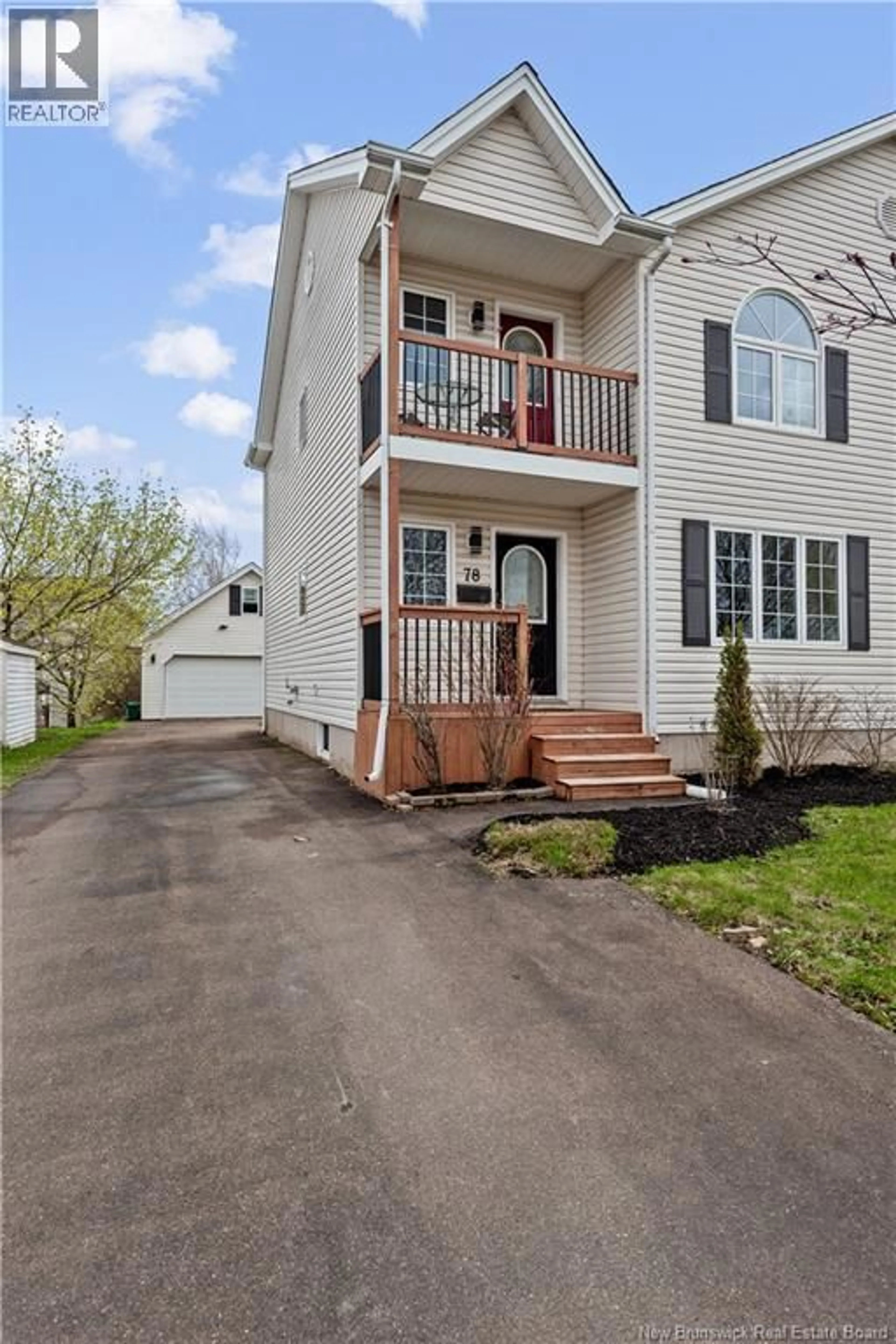 Home with vinyl exterior material, street for 78 MARTINDALE DRIVE, Moncton New Brunswick E1G2J3