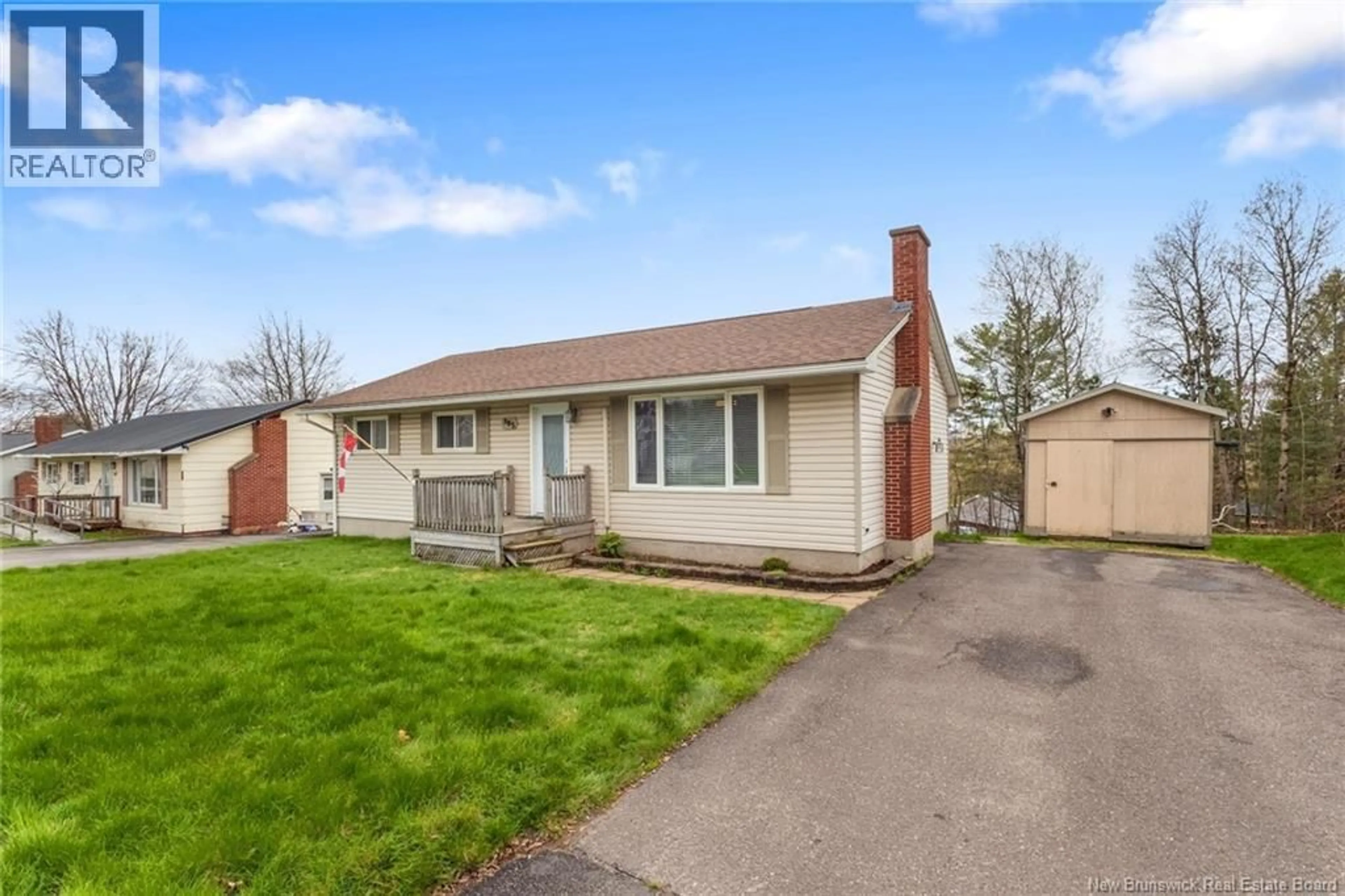 Home with vinyl exterior material, street for 305 MAPLE STREET, Fredericton New Brunswick E3A3R3