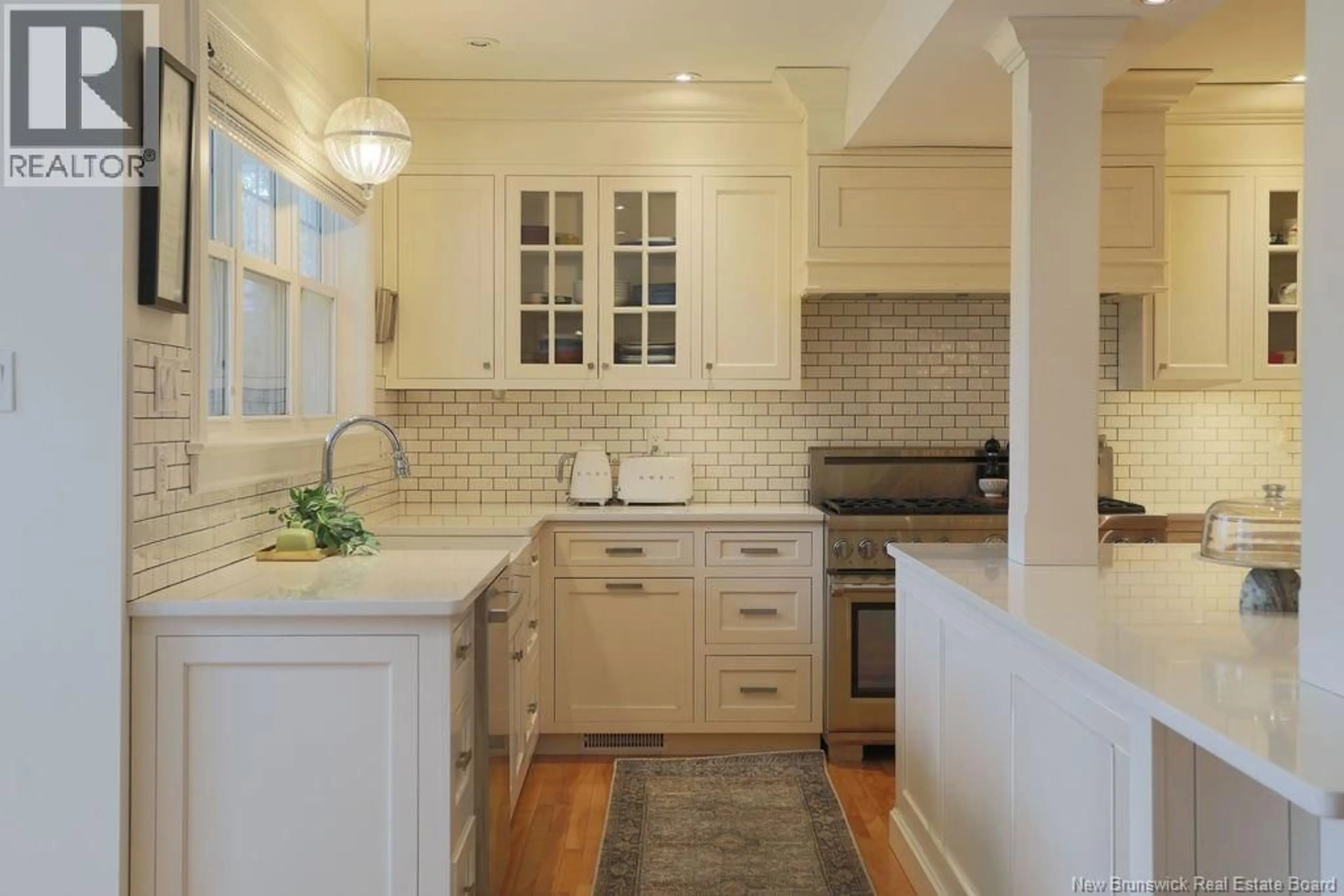 Contemporary kitchen, ceramic/tile floor for 6 GROVE AVENUE, Rothesay New Brunswick E2E5K3