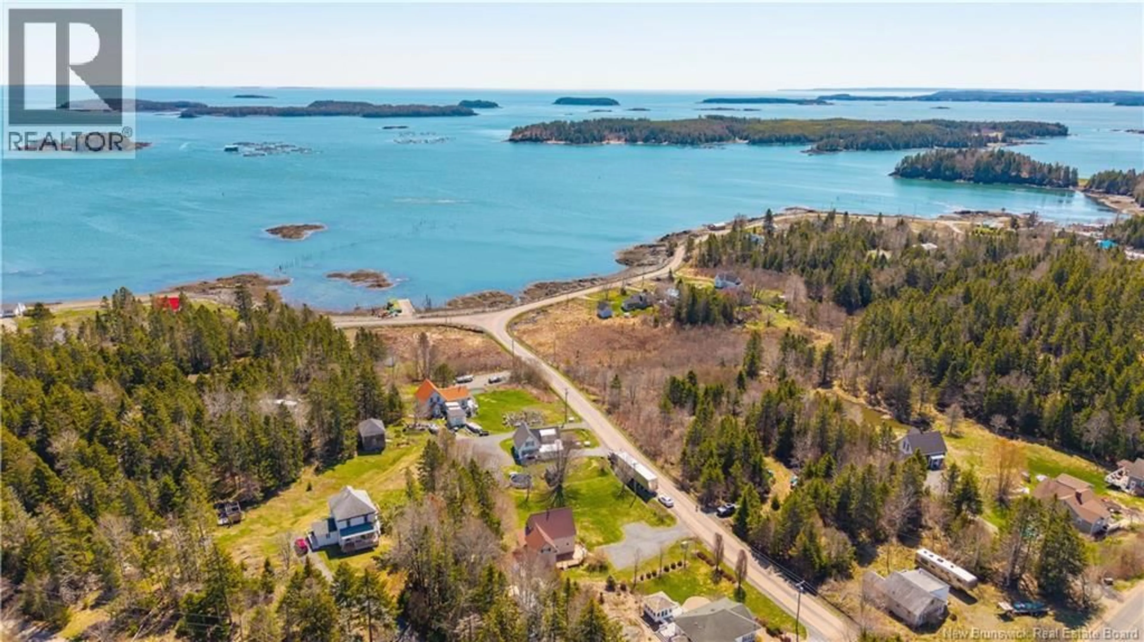 A pic from outside/outdoor area/front of a property/back of a property/a pic from drone, water/lake/river/ocean view for 7 LEAMAN ROAD, Lambertville New Brunswick E5V1E3