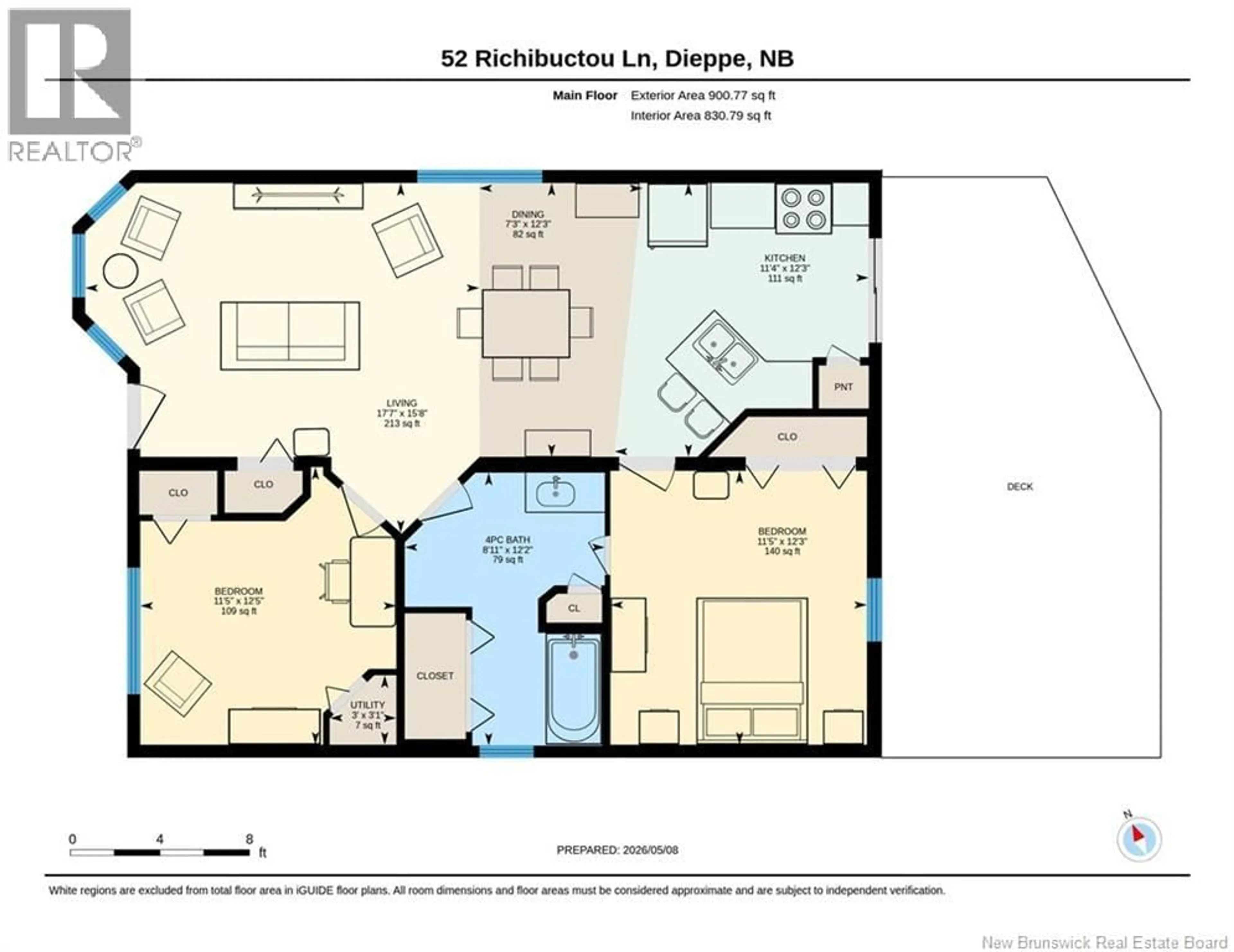 Floor plan for 52 RICHIBUCTOU LANE, Dieppe New Brunswick E1A7N1