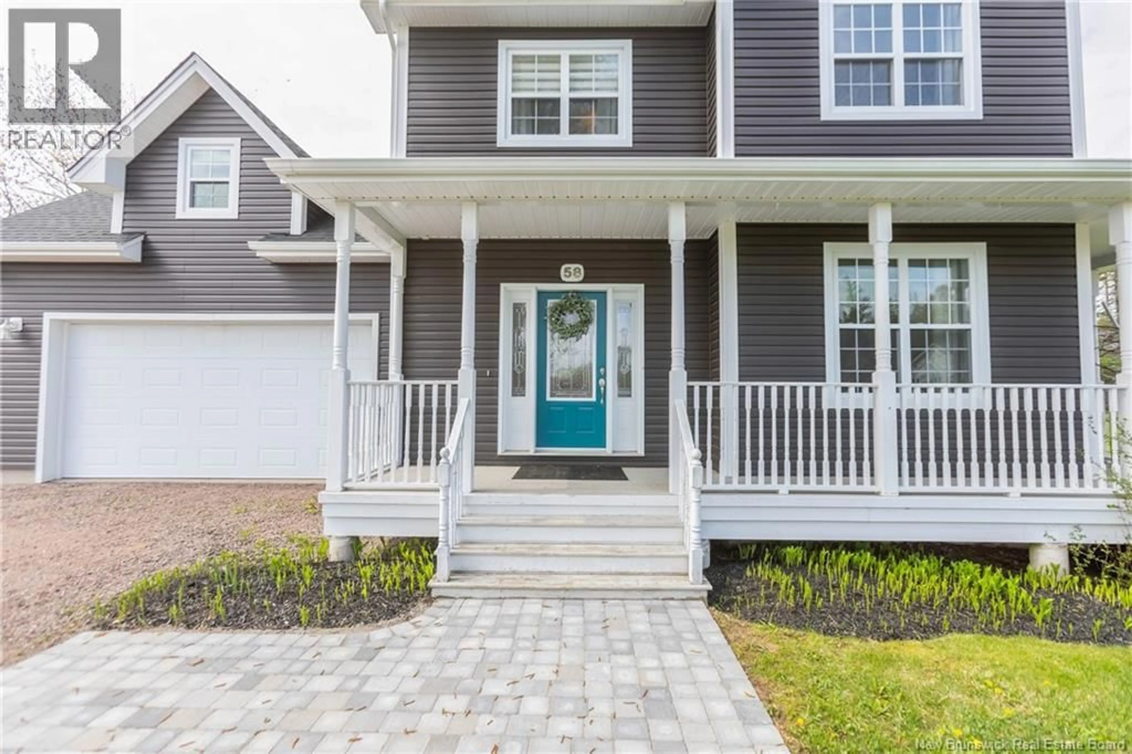 Home with vinyl exterior material, street for 58 FAWCETT AVENUE, Sackville New Brunswick E4L3W9