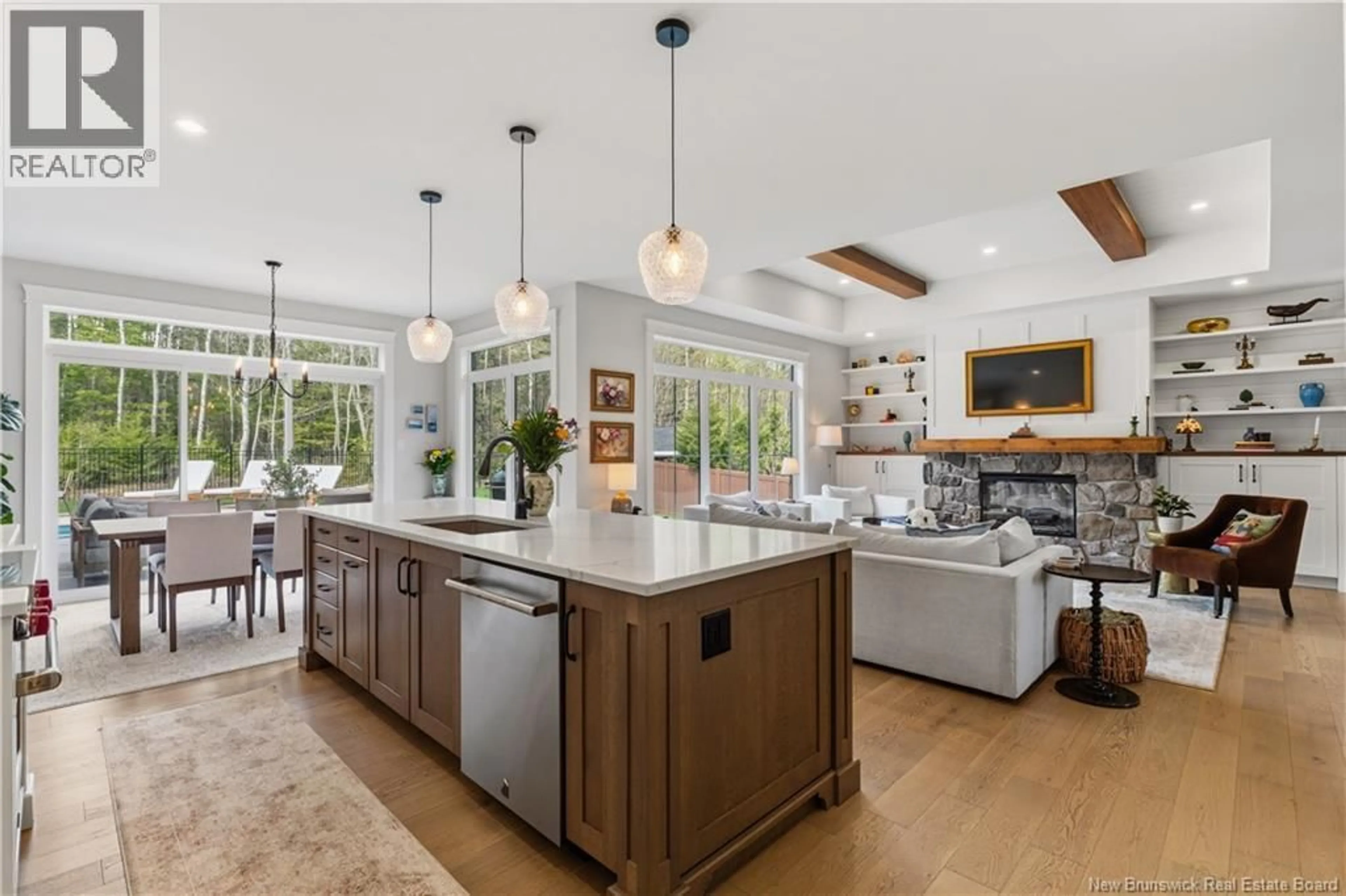 Open concept kitchen, ceramic/tile floor for 280 YVONNE STREET, Dieppe New Brunswick E1A9H8