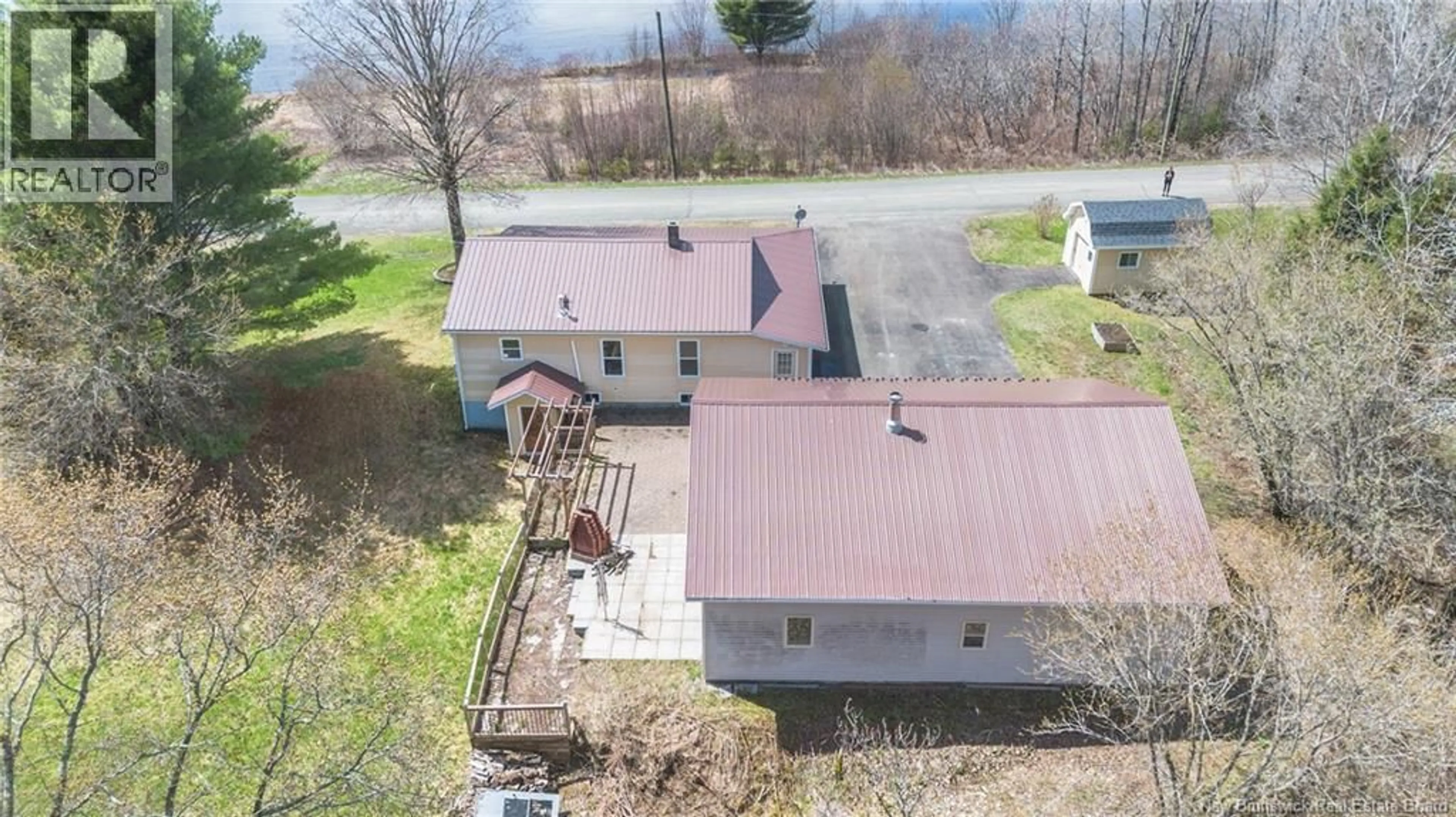 A pic from outside/outdoor area/front of a property/back of a property/a pic from drone, building for 9 NETTIES LANE, Upper Kent New Brunswick E7J2C7