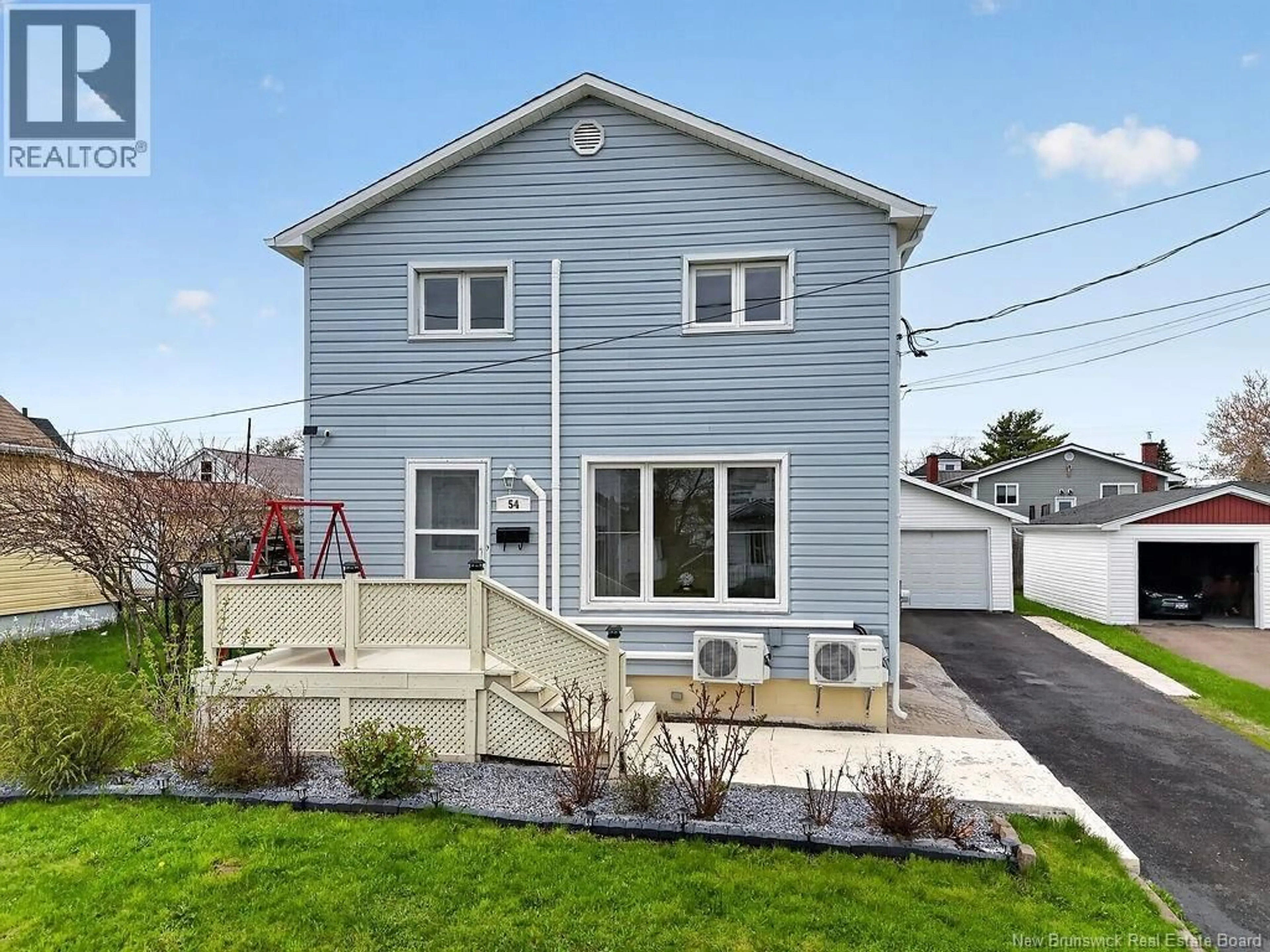 Home with vinyl exterior material, street for 54 SPRUCE STREET, Moncton New Brunswick E1C7K2