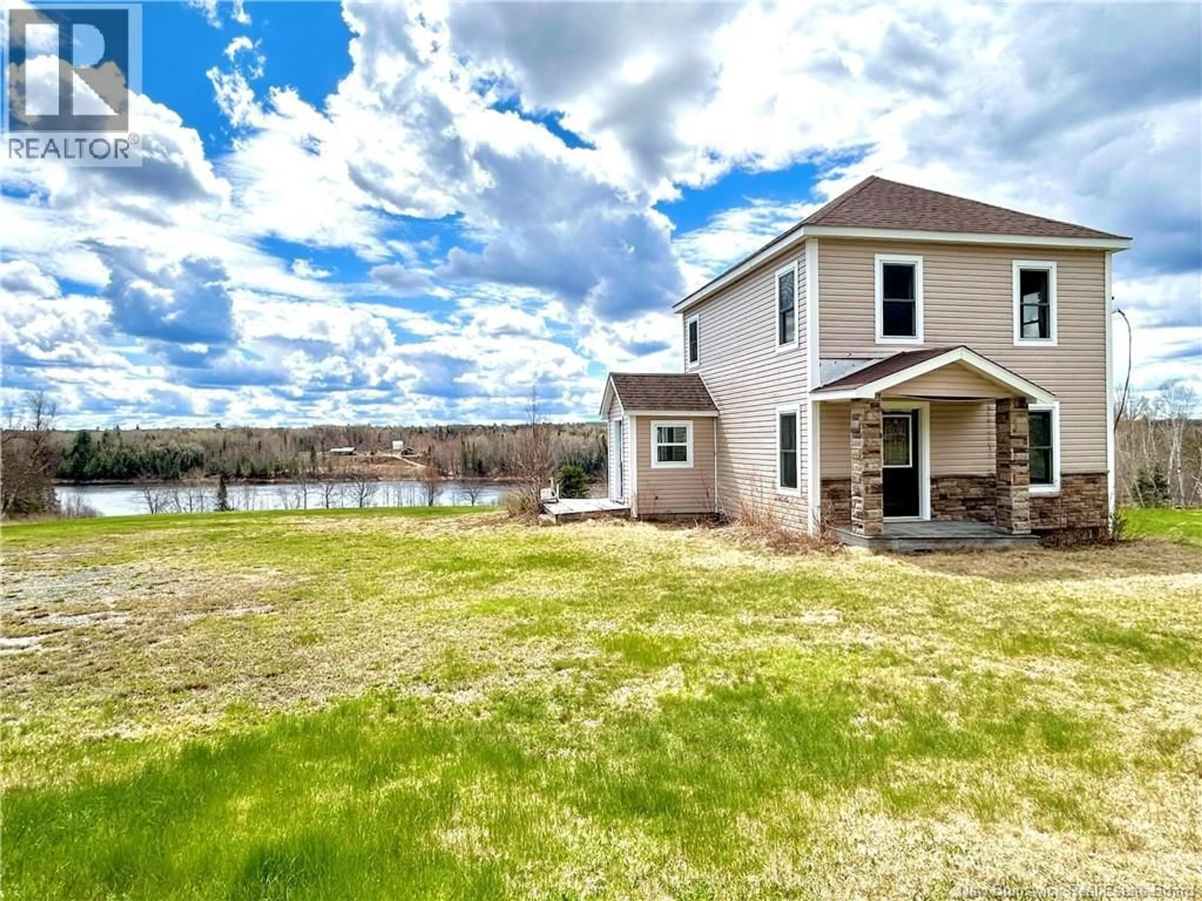 A pic from outside/outdoor area/front of a property/back of a property/a pic from drone, water/lake/river/ocean view for 4056 ROUTE 108, Upper Derby New Brunswick E9E2K3