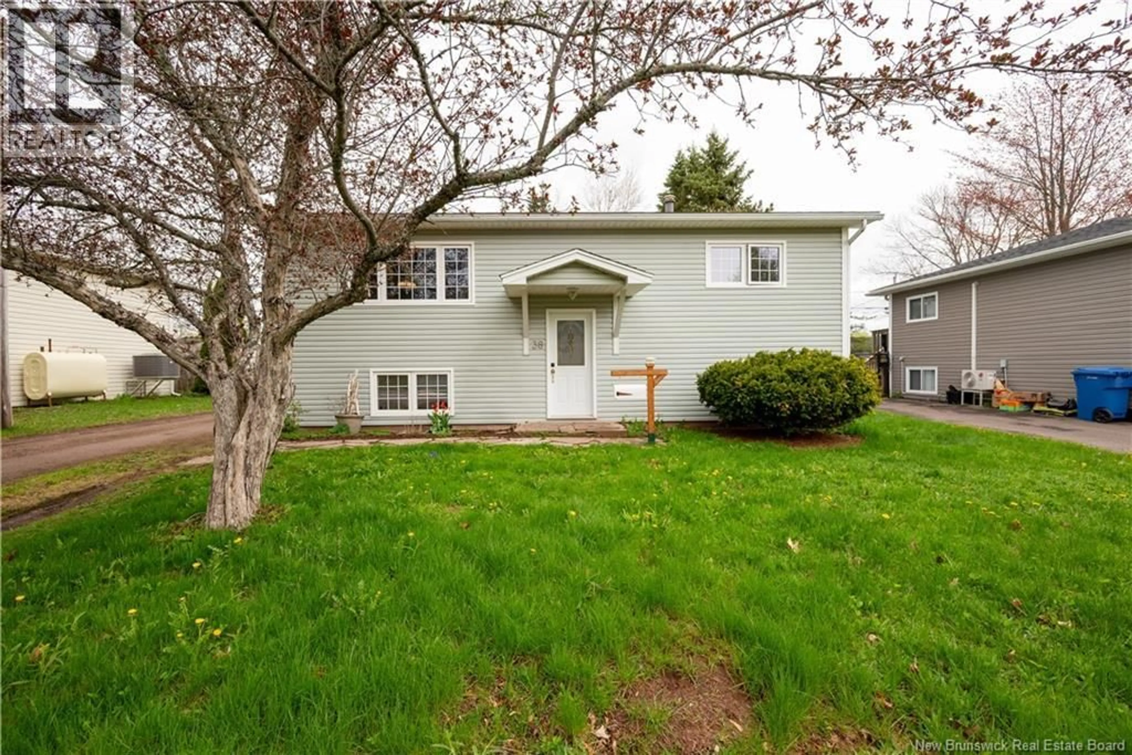 Home with vinyl exterior material, street for 38 MEGHAN STREET, Riverview New Brunswick E1B4E5