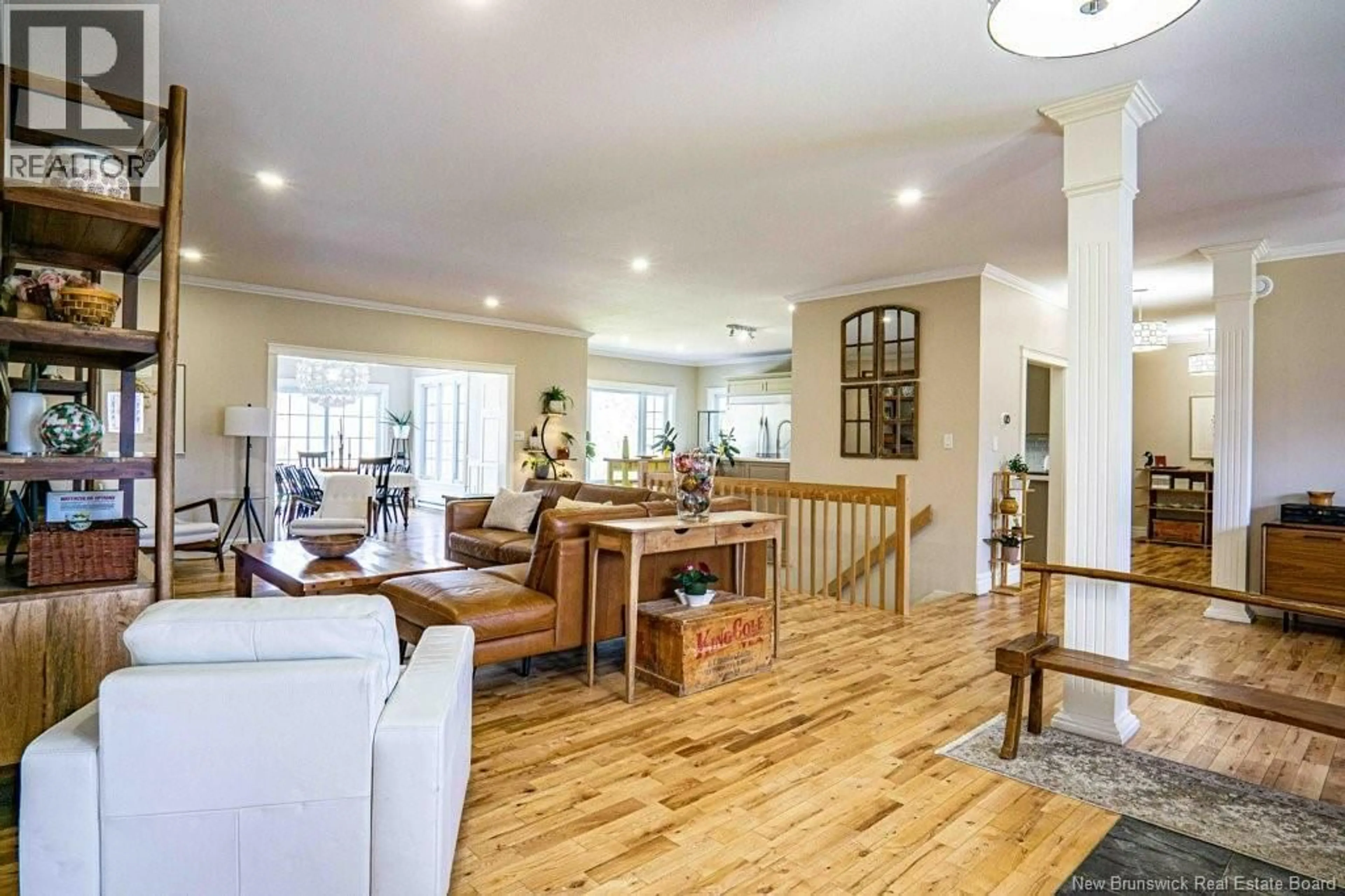 Open concept kitchen, wood/laminate floor for 90 MACLEAN COURT, Fredericton New Brunswick E3G9Y1