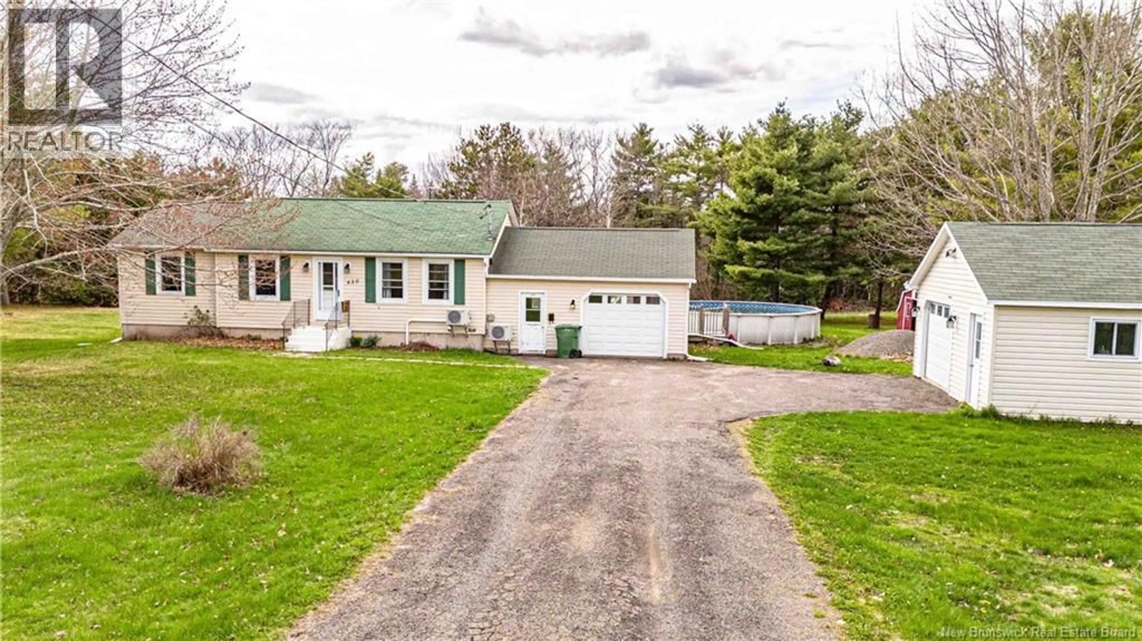 A pic from outside/outdoor area/front of a property/back of a property/a pic from drone, street for 620 BROAD ROAD, Geary New Brunswick E2V2W2