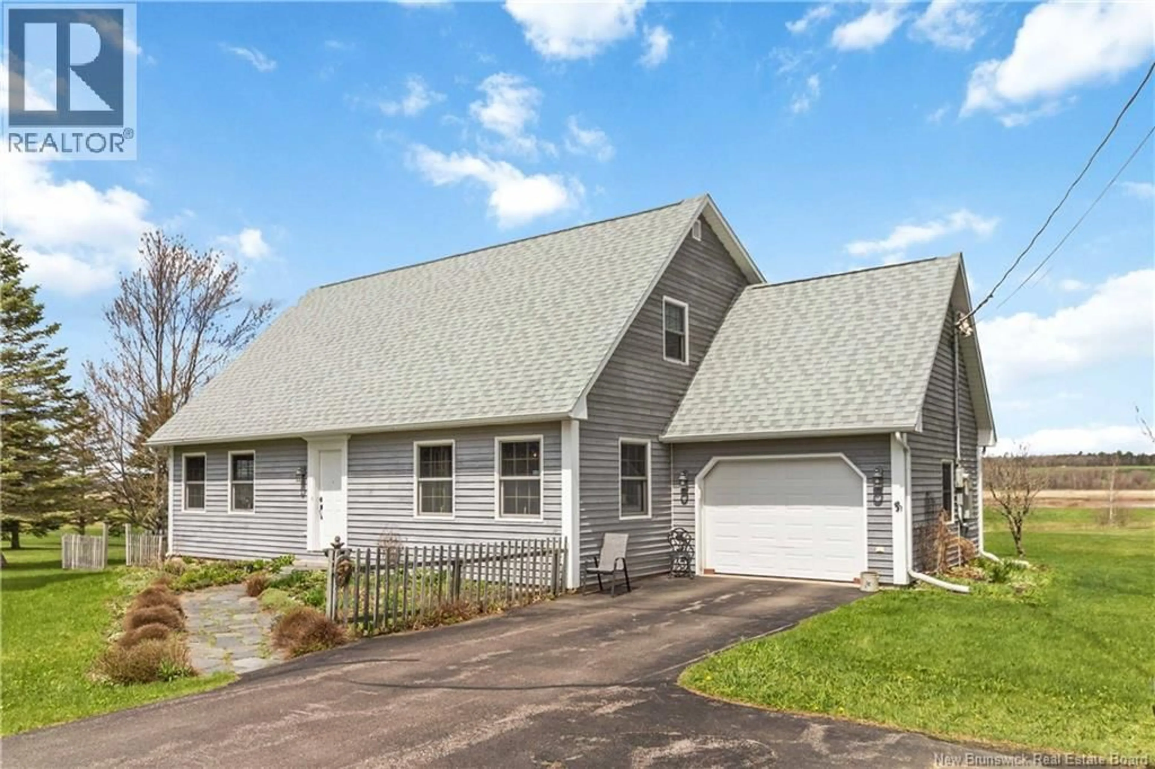 Home with vinyl exterior material, street for 1373 ROUTE 112, Upper Coverdale New Brunswick E1J1X4