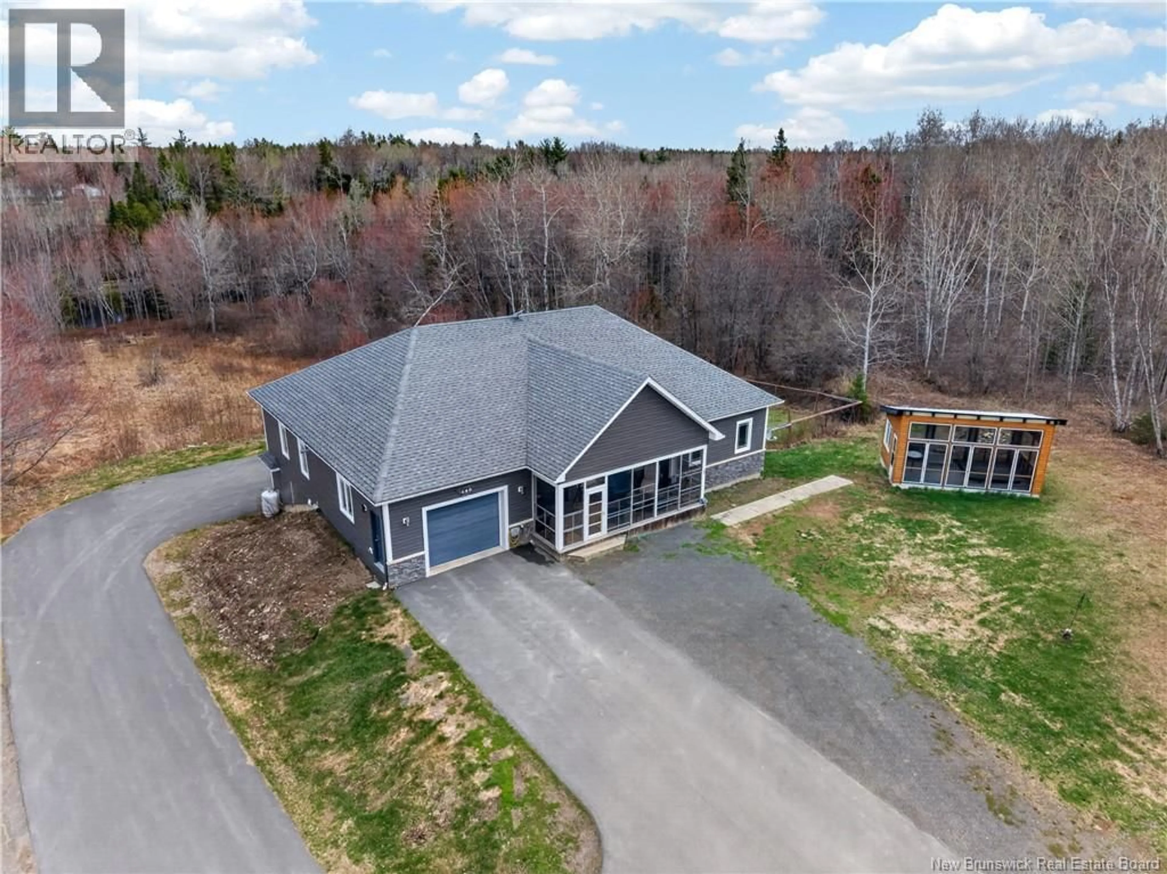 A pic from outside/outdoor area/front of a property/back of a property/a pic from drone, building for 450 EEL RIVER ROAD, Baie-Sainte-Anne New Brunswick E9A1M8