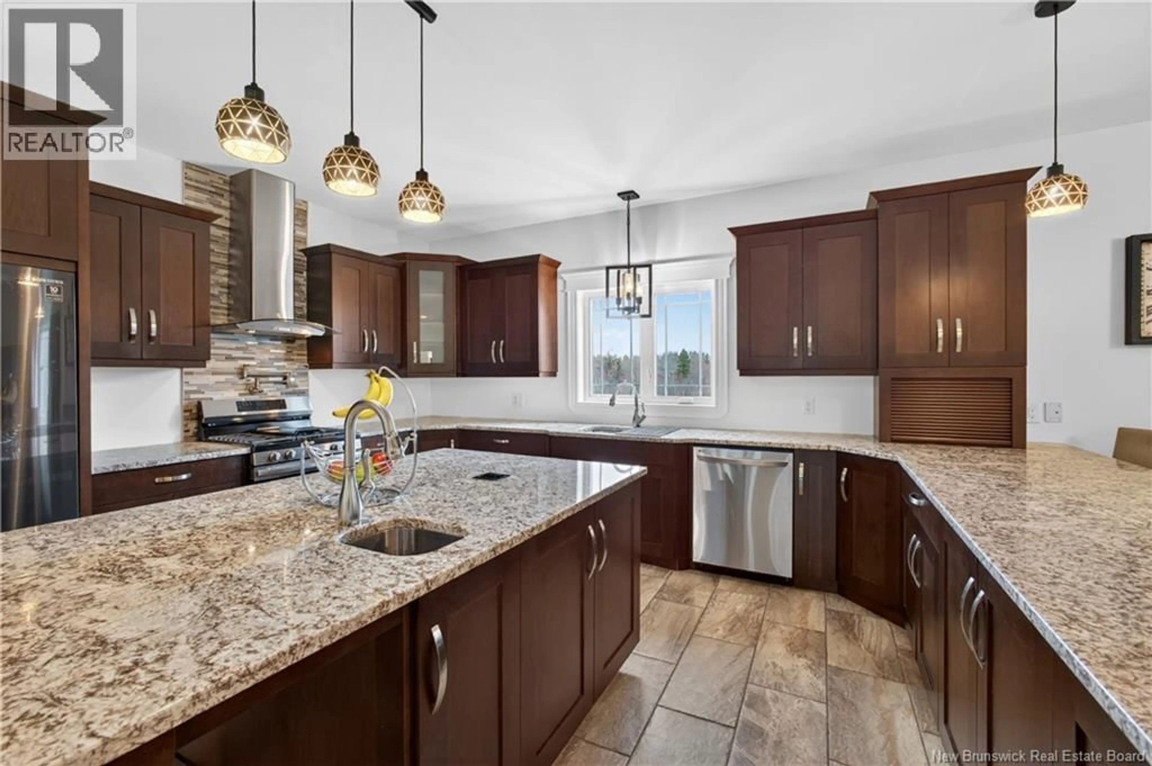 Open concept kitchen, ceramic/tile floor for 450 EEL RIVER ROAD, Baie-Sainte-Anne New Brunswick E9A1M8