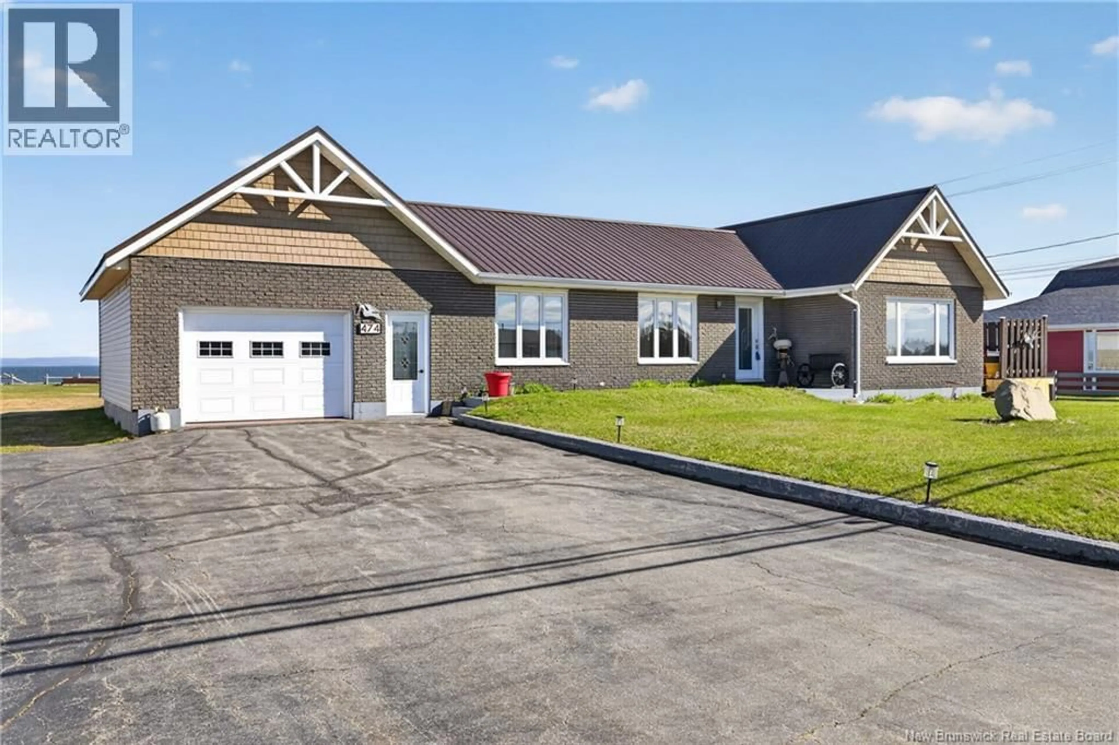 Home with vinyl exterior material, street for 474 RUE ACADIE RUE, Grande-Anse New Brunswick E8N1E4