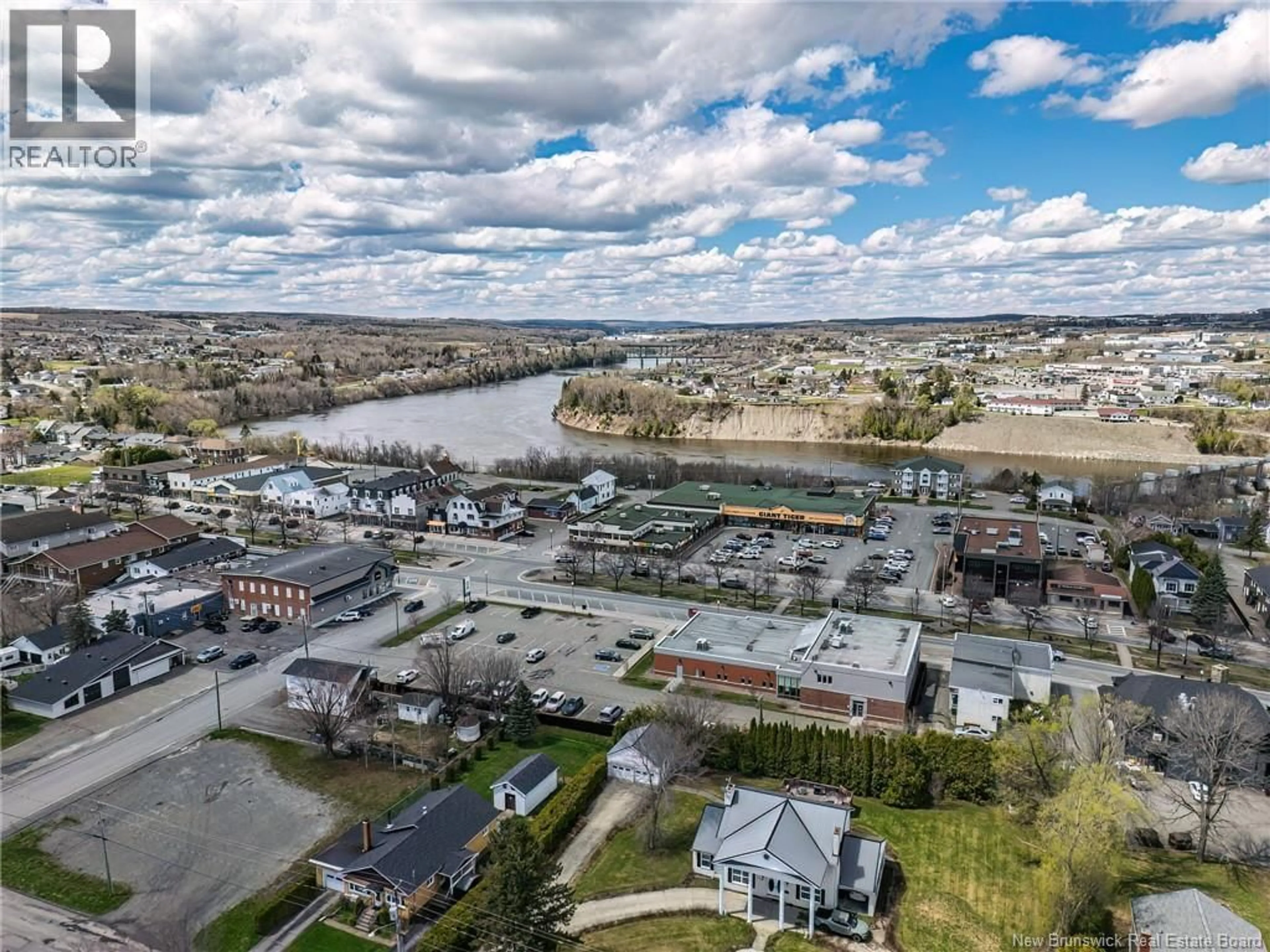 A pic from outside/outdoor area/front of a property/back of a property/a pic from drone, water/lake/river/ocean view for 163 SHERIFF STREET, Grand Falls New Brunswick E3Z2Z8