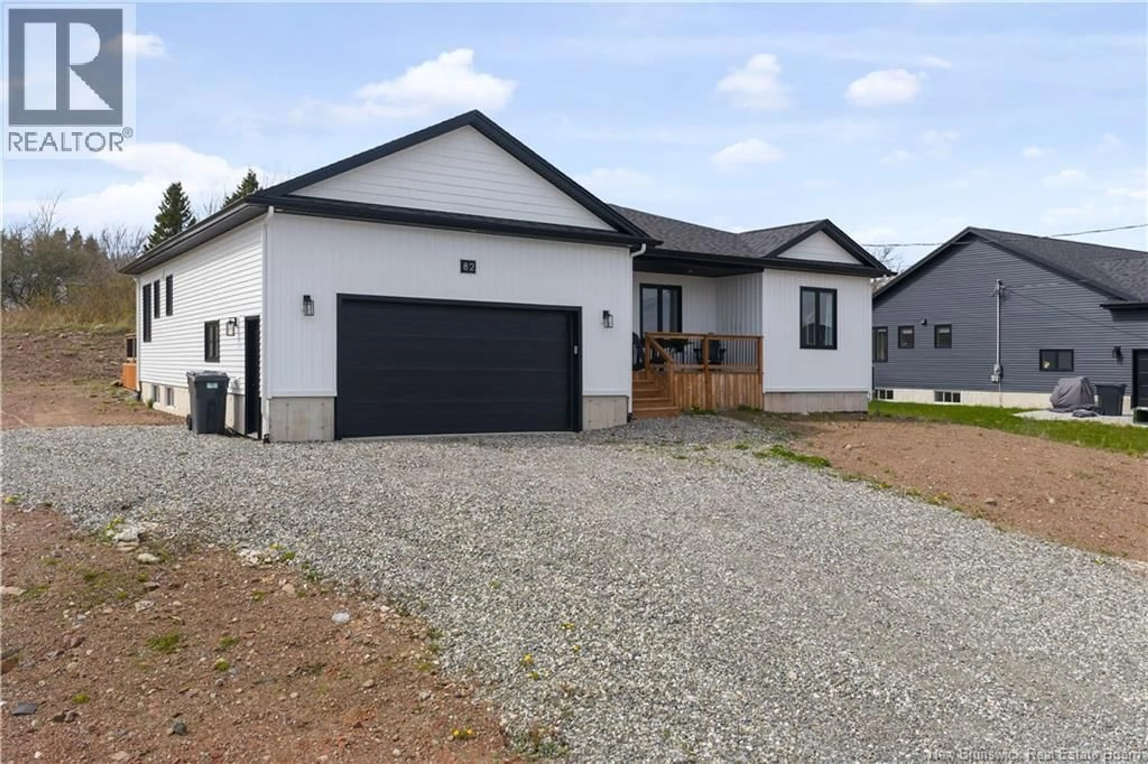 Home with vinyl exterior material, street for 82 MERLIN DRIVE, Quispamsis New Brunswick E2E0Y4