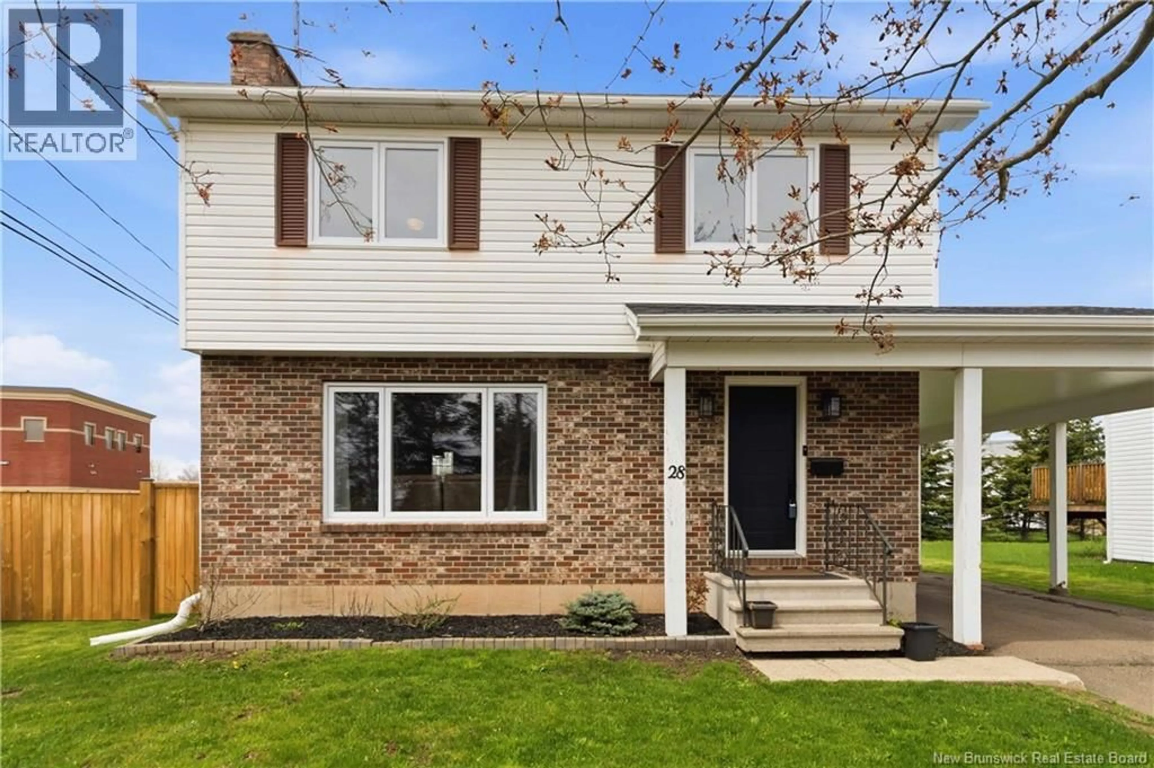 Home with brick exterior material, street for 28 SHERATON GREEN ROAD, Moncton New Brunswick E1G1S2