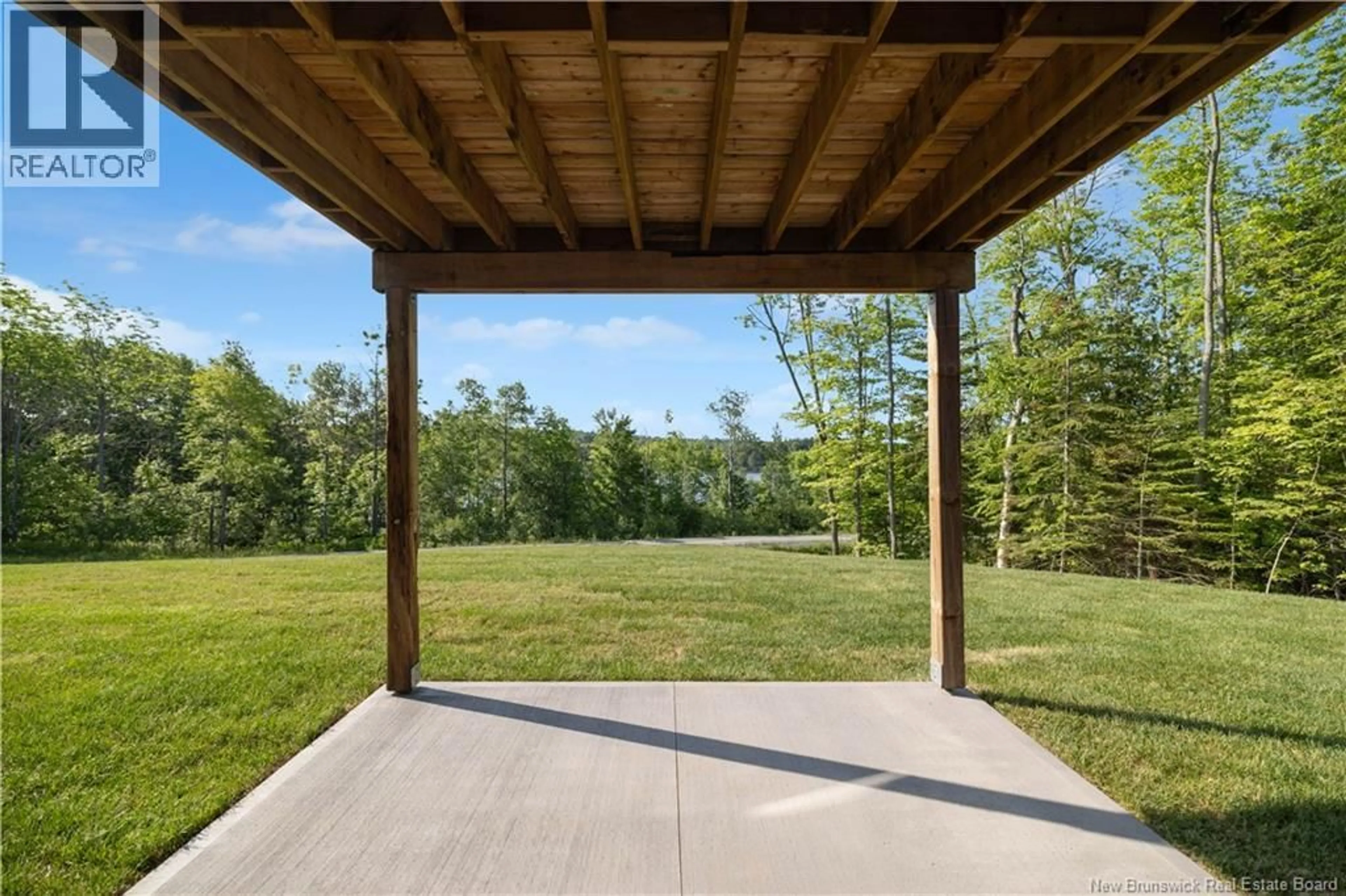 Patio, forest/trees view for 13 - 22 WETMORE BOULEVARD, Quispamsis New Brunswick E2E0Y9