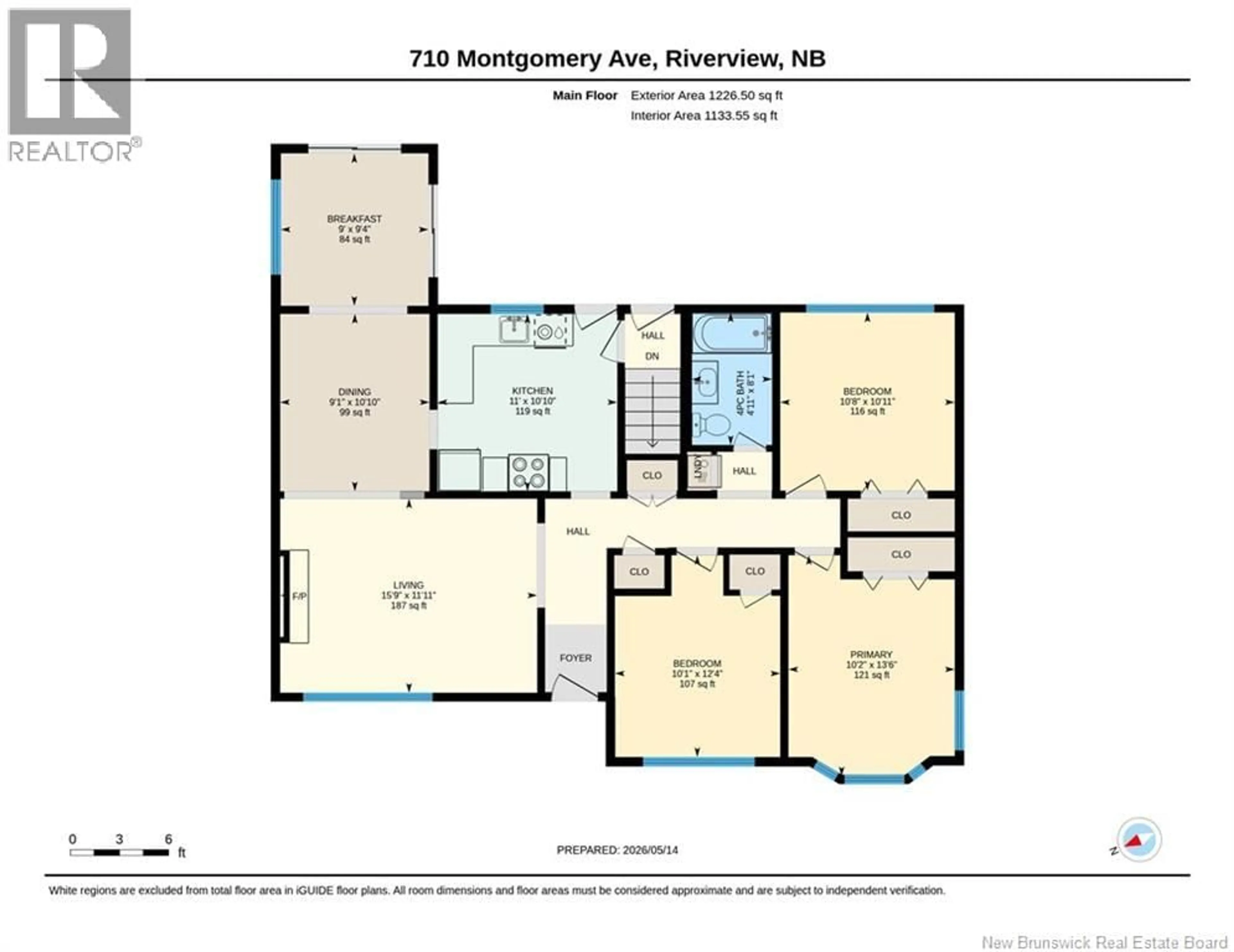 Floor plan for 710 MONTGOMERY AVENUE, Riverview New Brunswick E1B2A5
