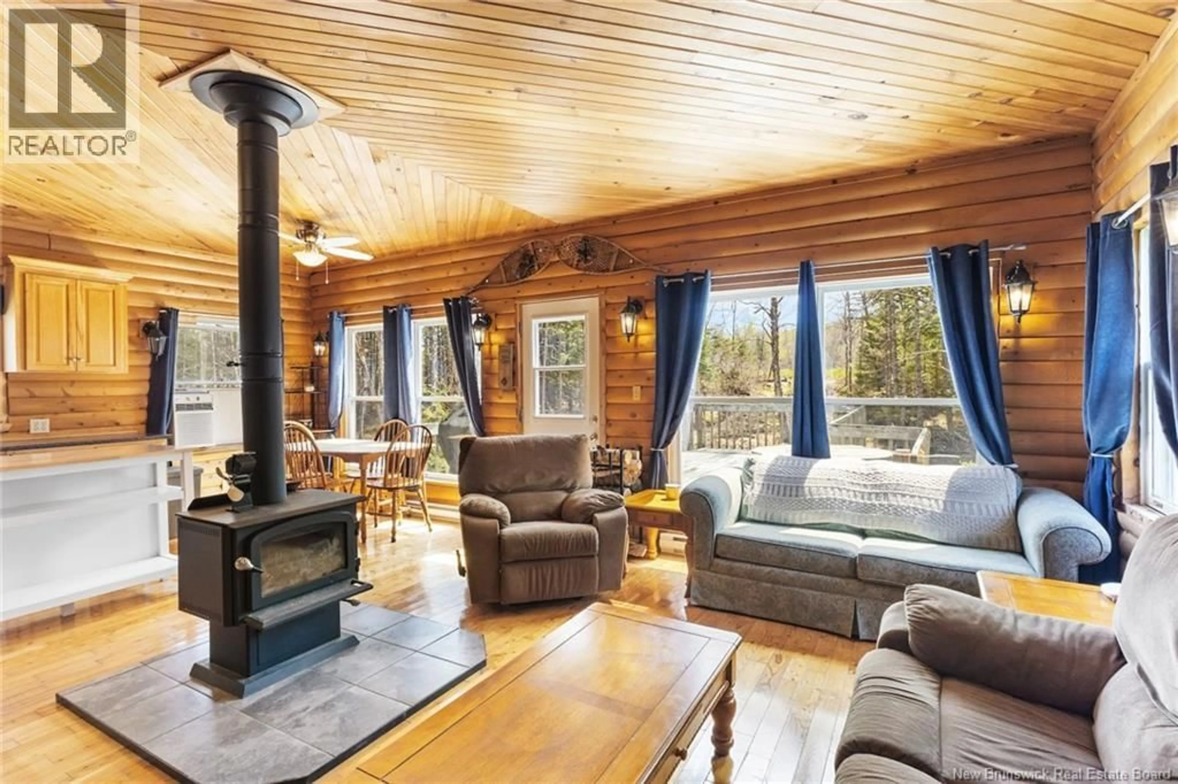 Living room with furniture, wood/laminate floor for DORN RIDGE ROAD, Burtts Corner New Brunswick O0O0O0