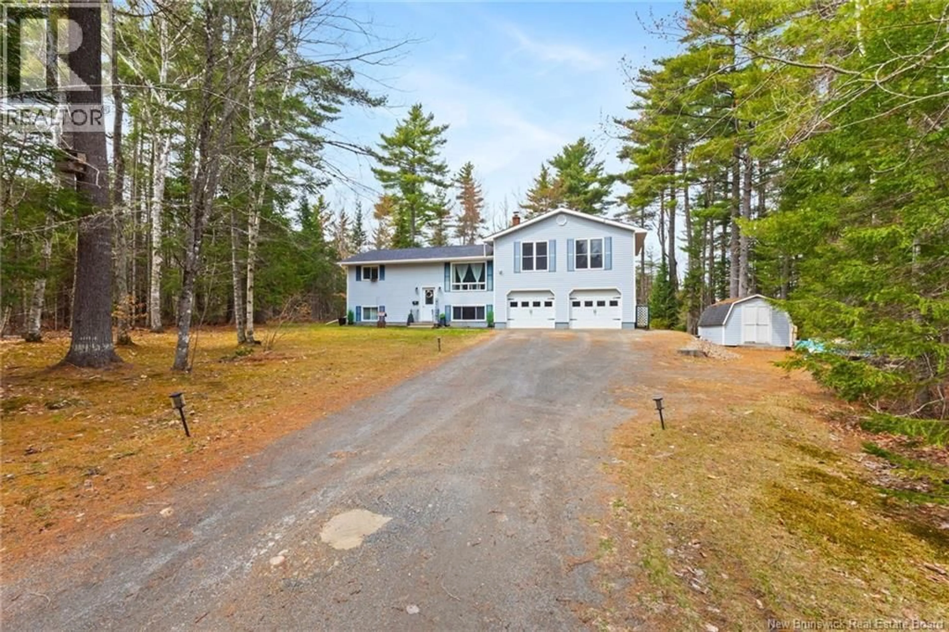 A pic from outside/outdoor area/front of a property/back of a property/a pic from drone, street for 152 RAINBOW DRIVE, Charters Settlement New Brunswick E3C1V1