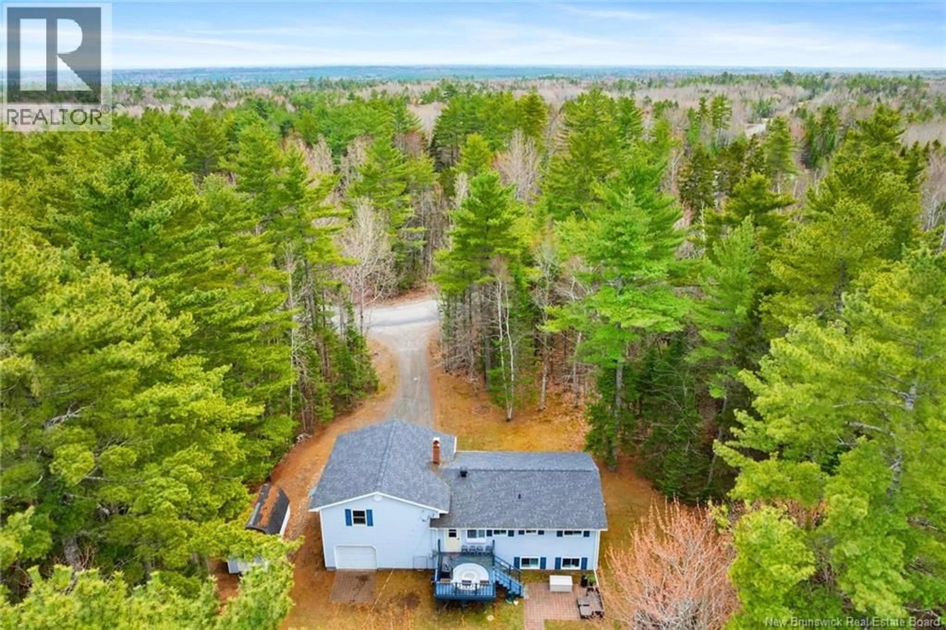 A pic from outside/outdoor area/front of a property/back of a property/a pic from drone, water/lake/river/ocean view for 152 RAINBOW DRIVE, Charters Settlement New Brunswick E3C1V1