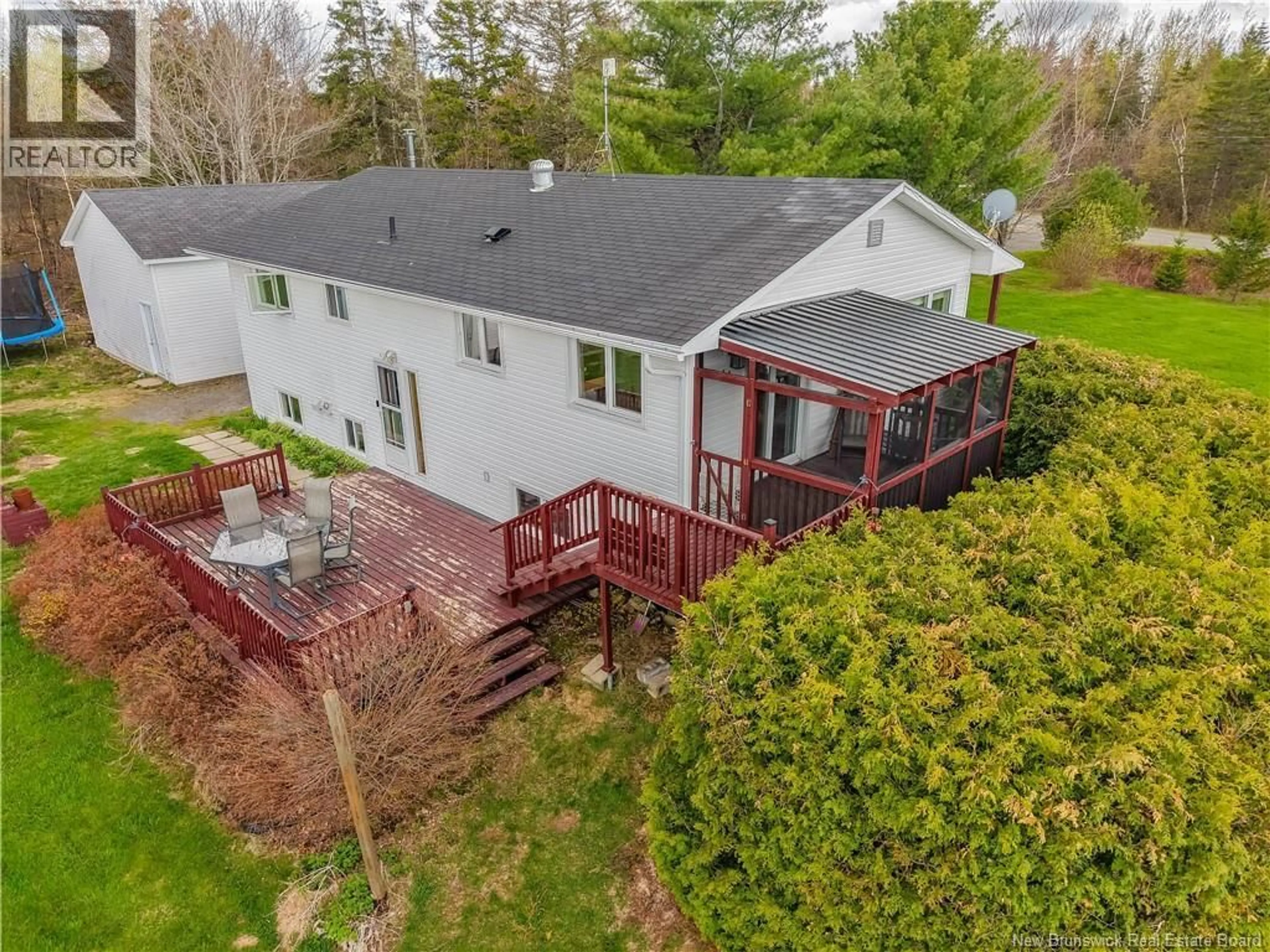A pic from outside/outdoor area/front of a property/back of a property/a pic from drone, water/lake/river/ocean view for 85 REAR SETTLEMENT ROAD, Harvey New Brunswick E6K1M1